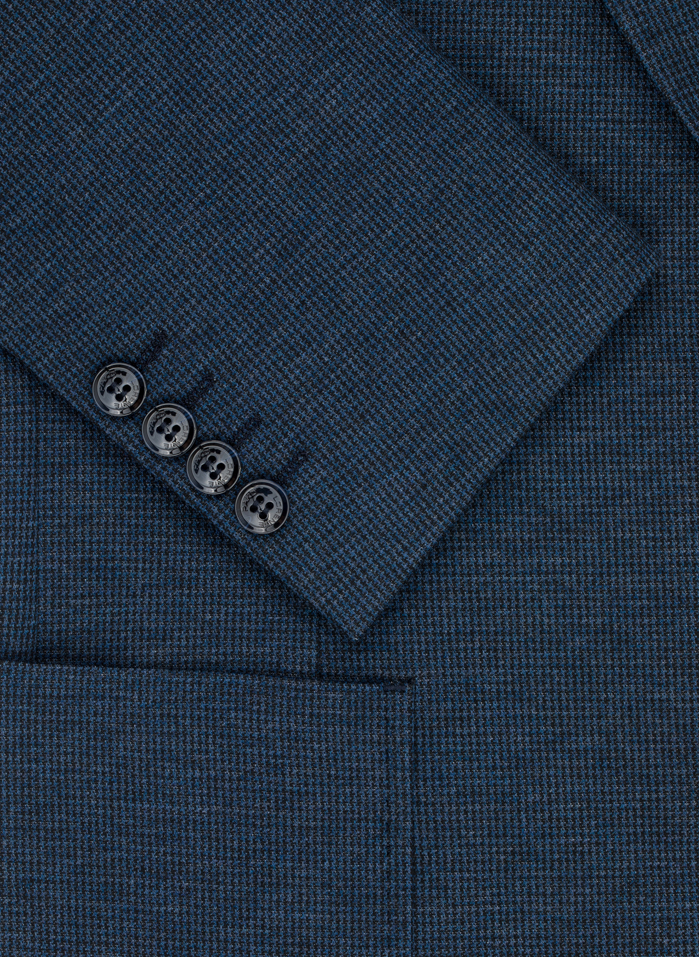 PAKO LORENTE - Granatowa marynarka w pepitkę z dzianiny - Pako Lorente