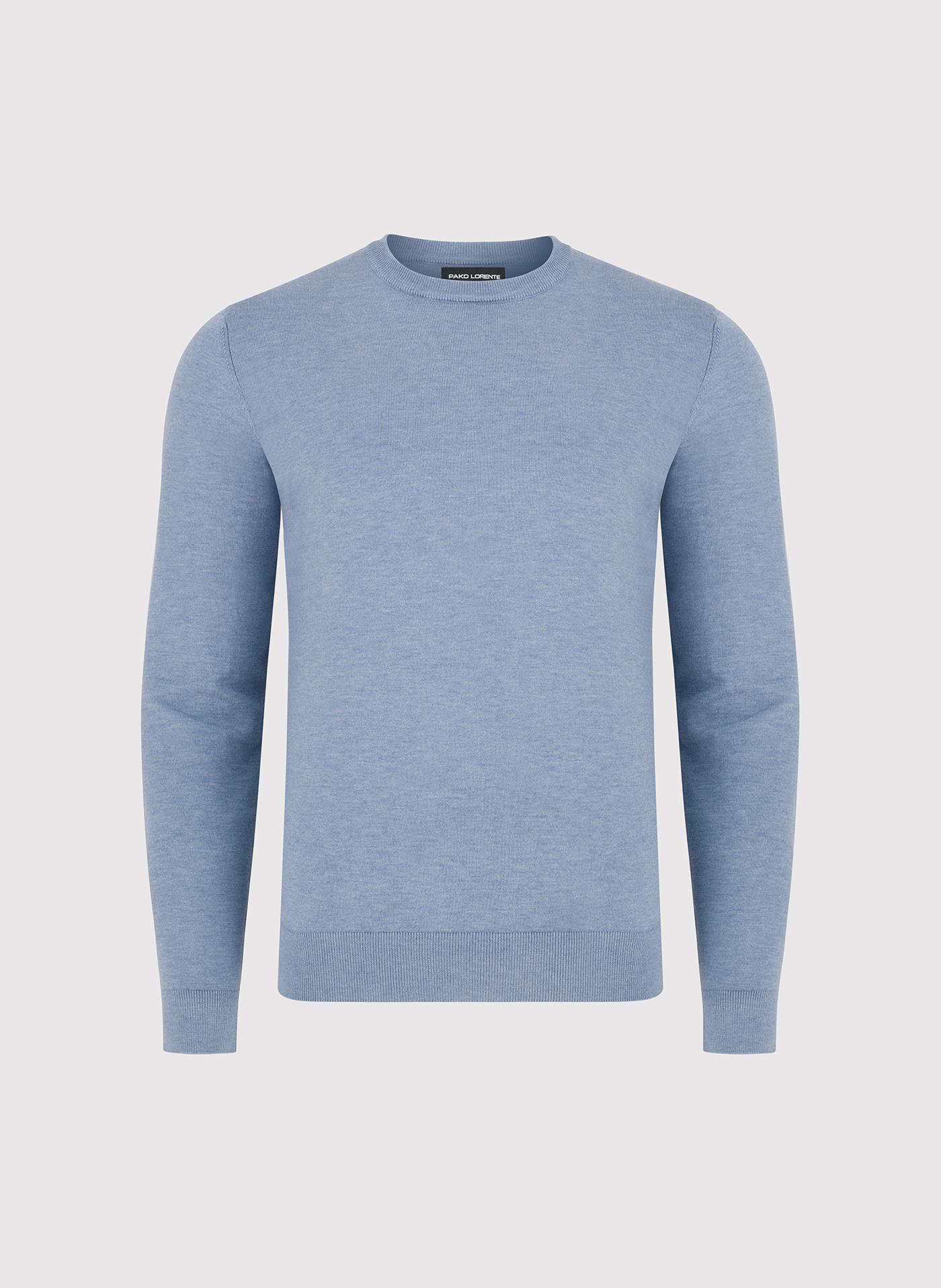 Niebieski sweter męski o-neck - Pako Lorente