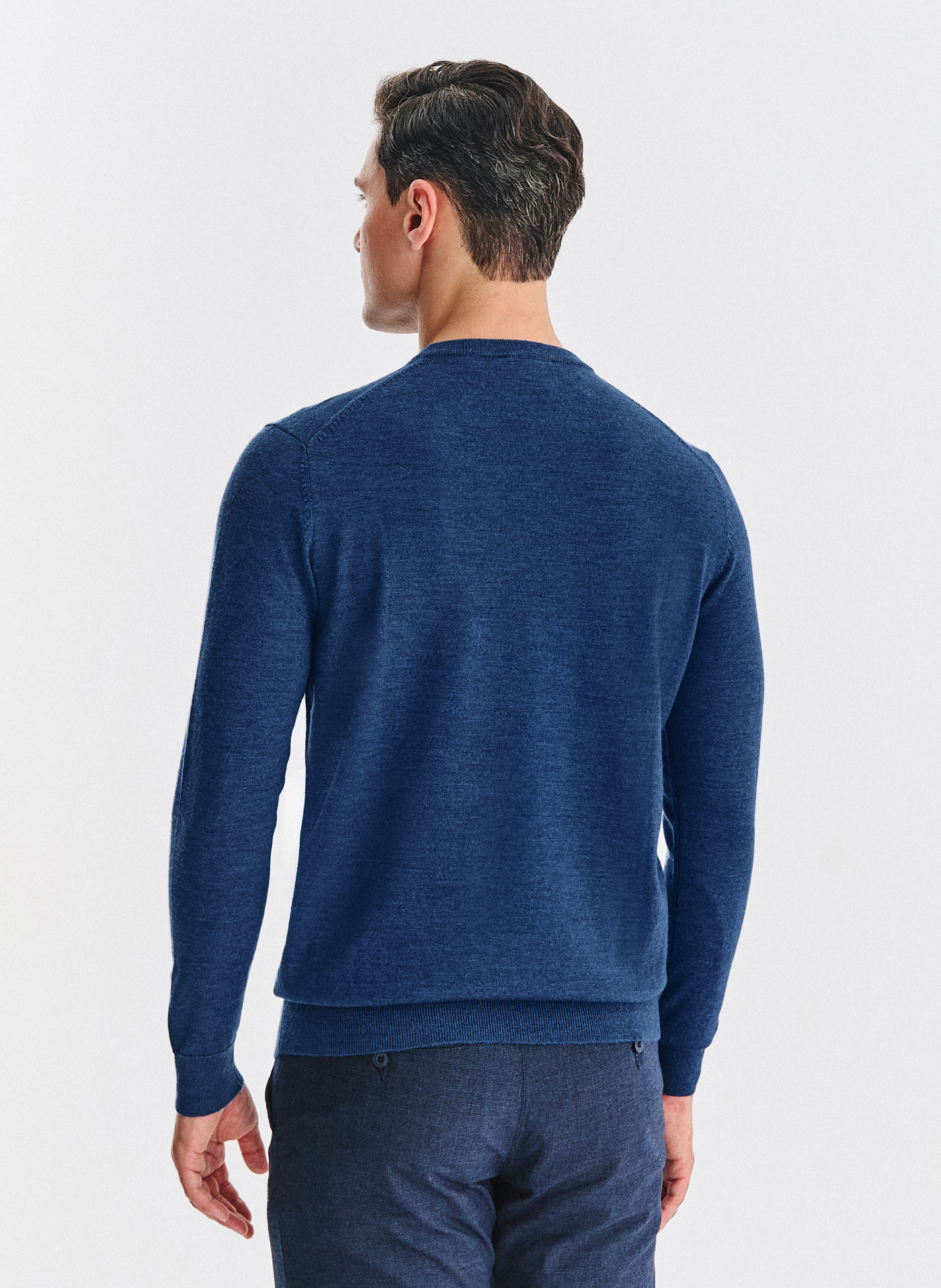 PAKO LORENTE - Wełniany sweter w kolorze granatowym - Pako Lorente