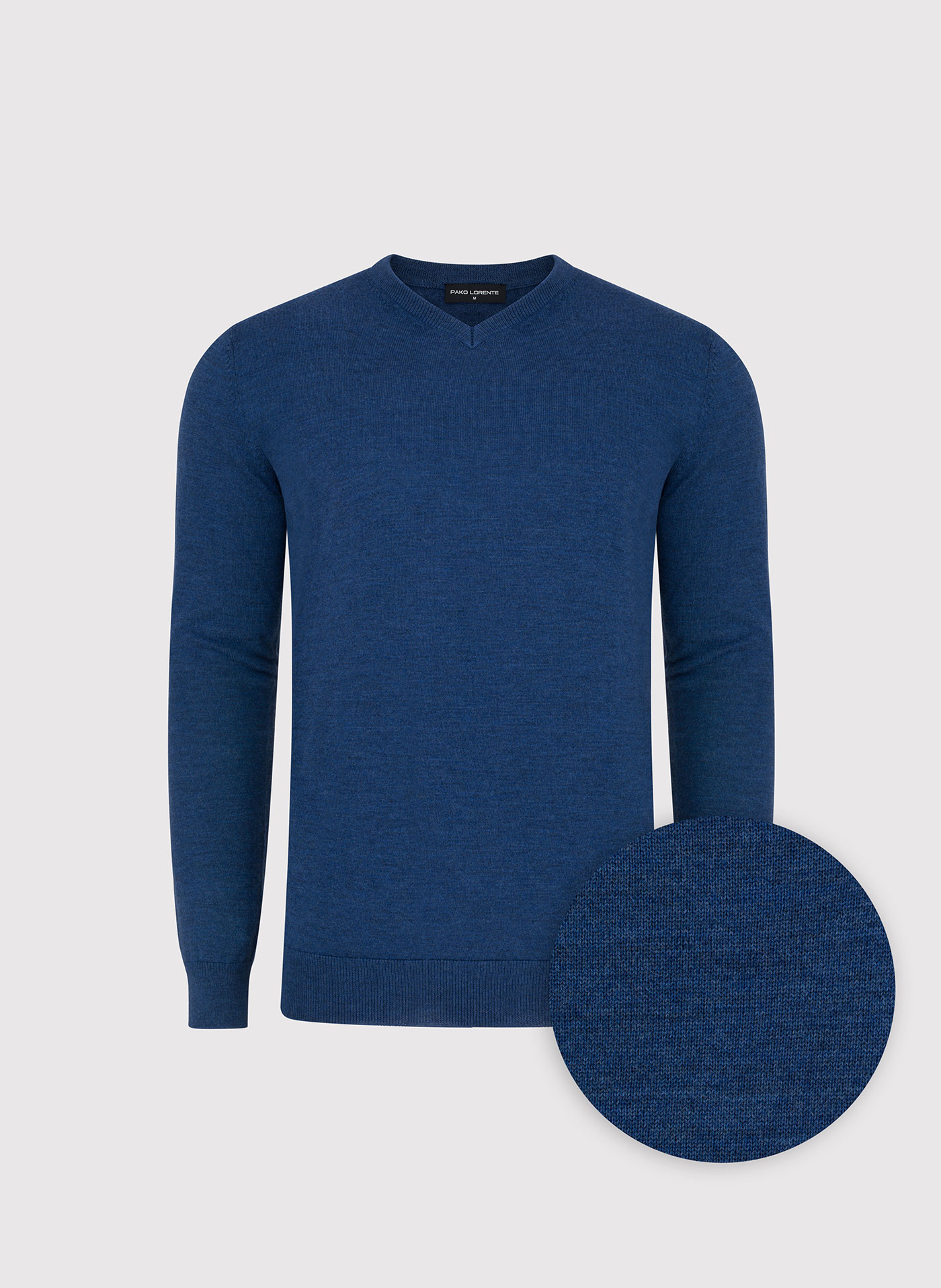 PAKO LORENTE - Wełniany sweter w kolorze granatowym - Pako Lorente