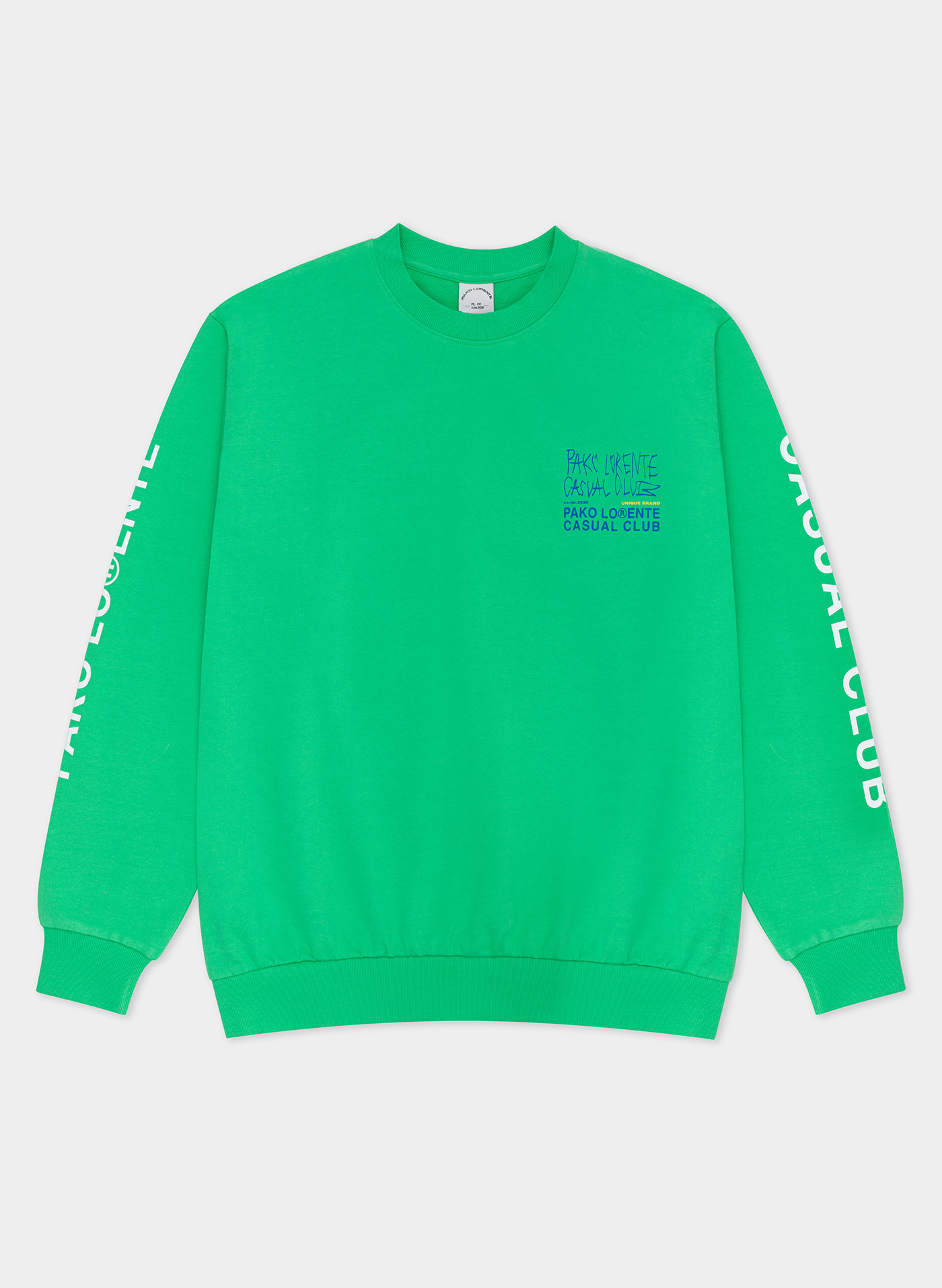 Zielona bluza oversize z okrągłym dekoltem C22SF-2B-002-Z-0 - Pako Lorente