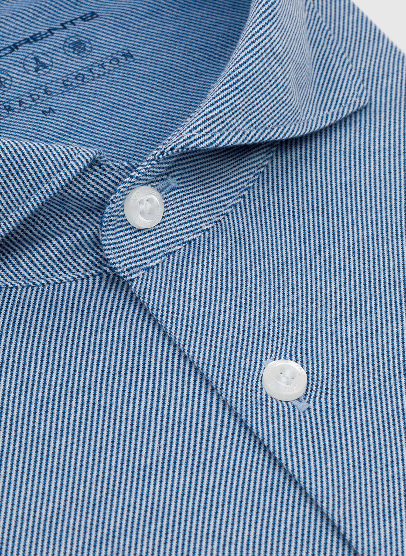 Bawełniana koszula męska w kolorze niebieskim - Pako Lorente