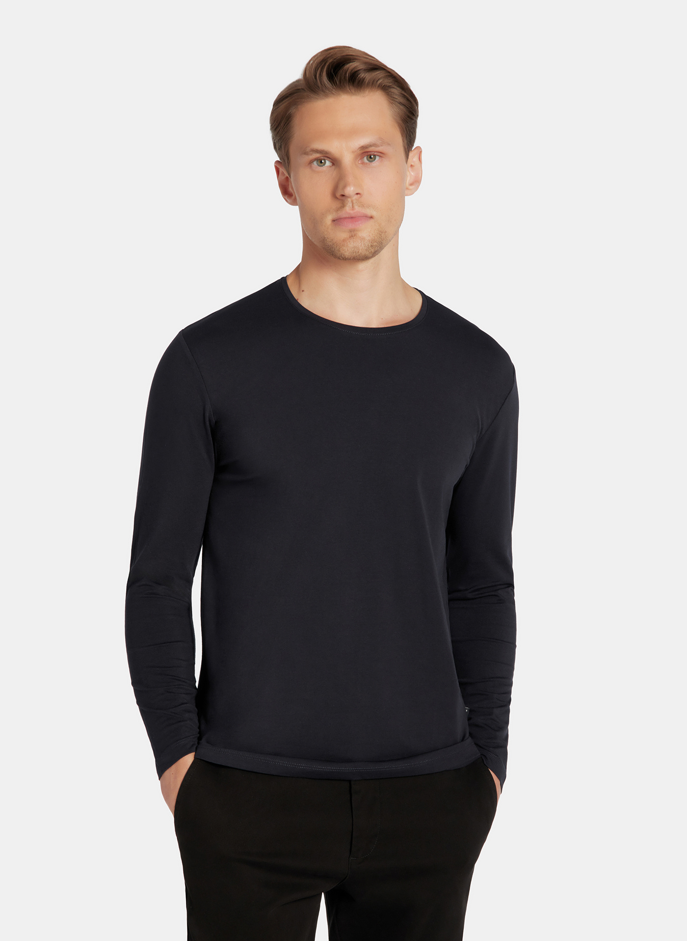 Longsleeve męski w kolorze granatowym - Pako Lorente