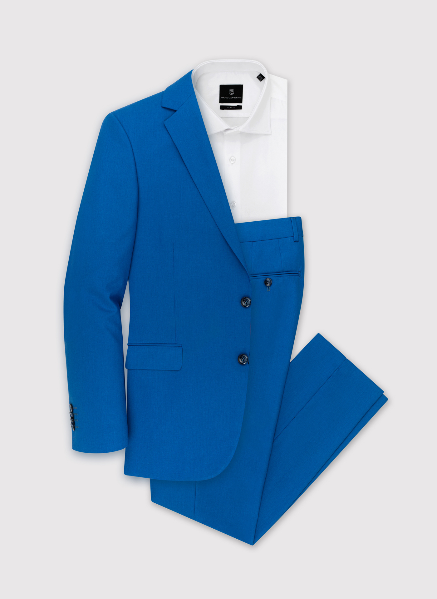 Niebieska marynarka garniturowa P22SF-3G-020-N-S - Pako Lorente