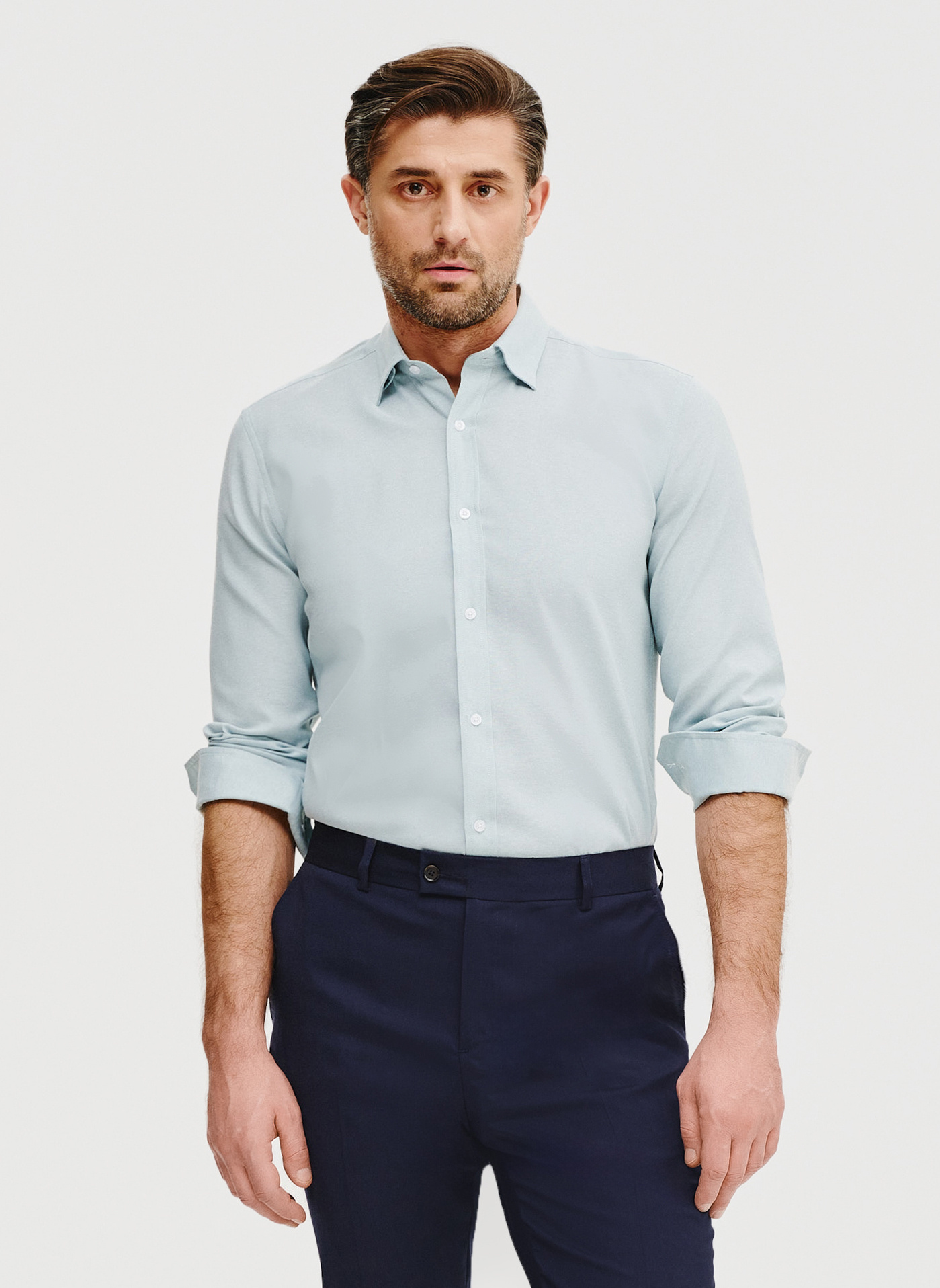 Zielona bawełniana koszula męska - Pako Lorente