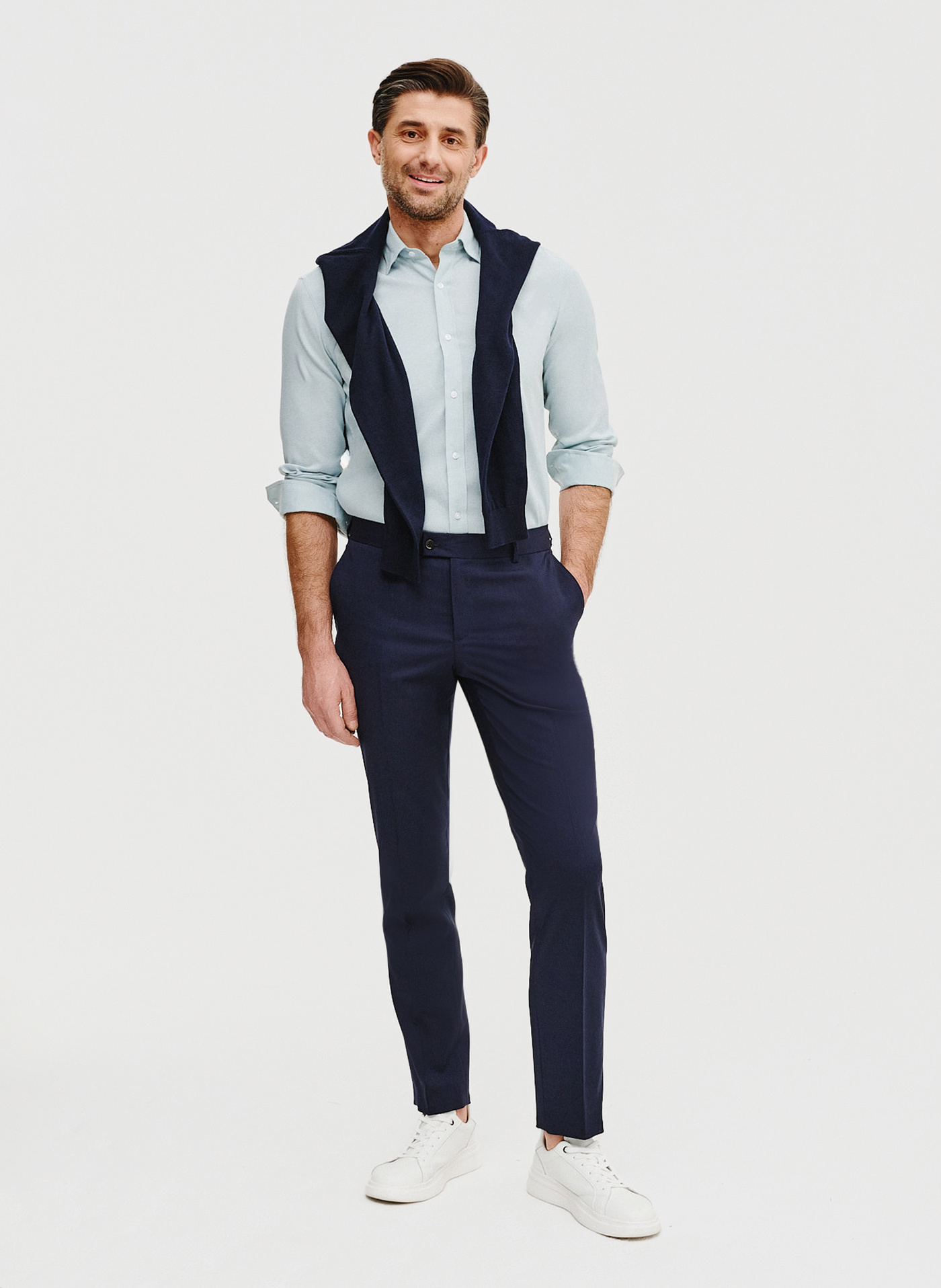 Zielona bawełniana koszula męska - Pako Lorente