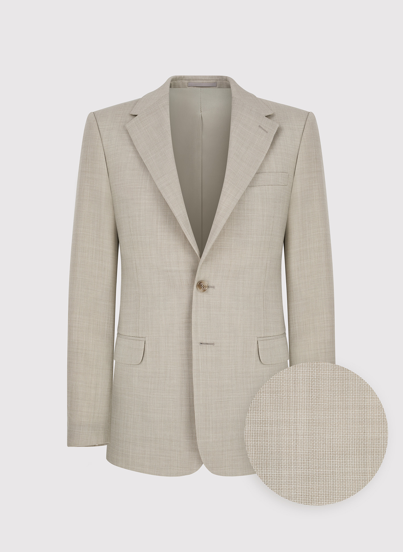 PAKO LORENTE - Beżowa wełniana marynarka garniturowa - Pako Lorente