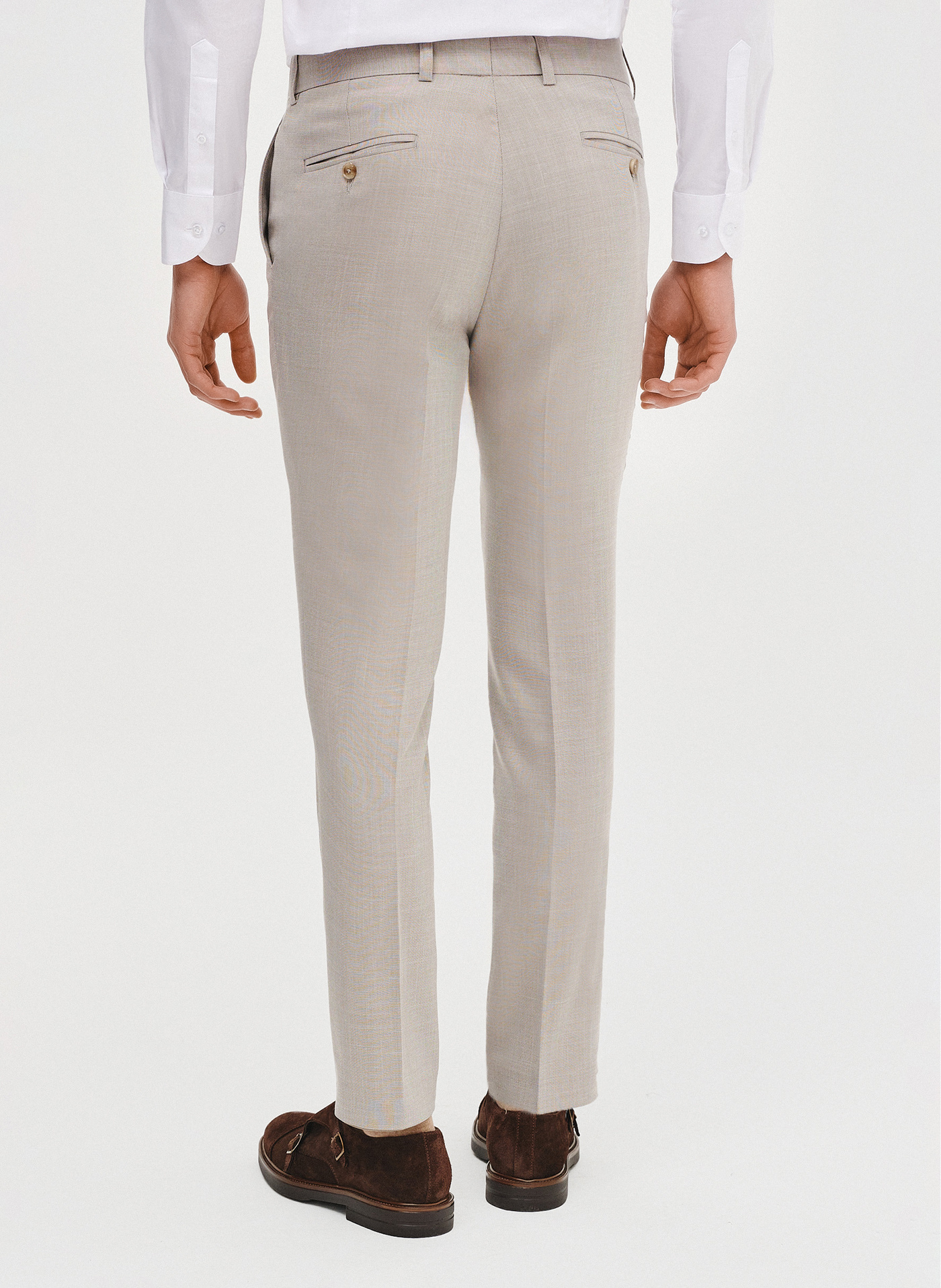 Spodnie garniturowe w kolorze beżowym - Pako Lorente