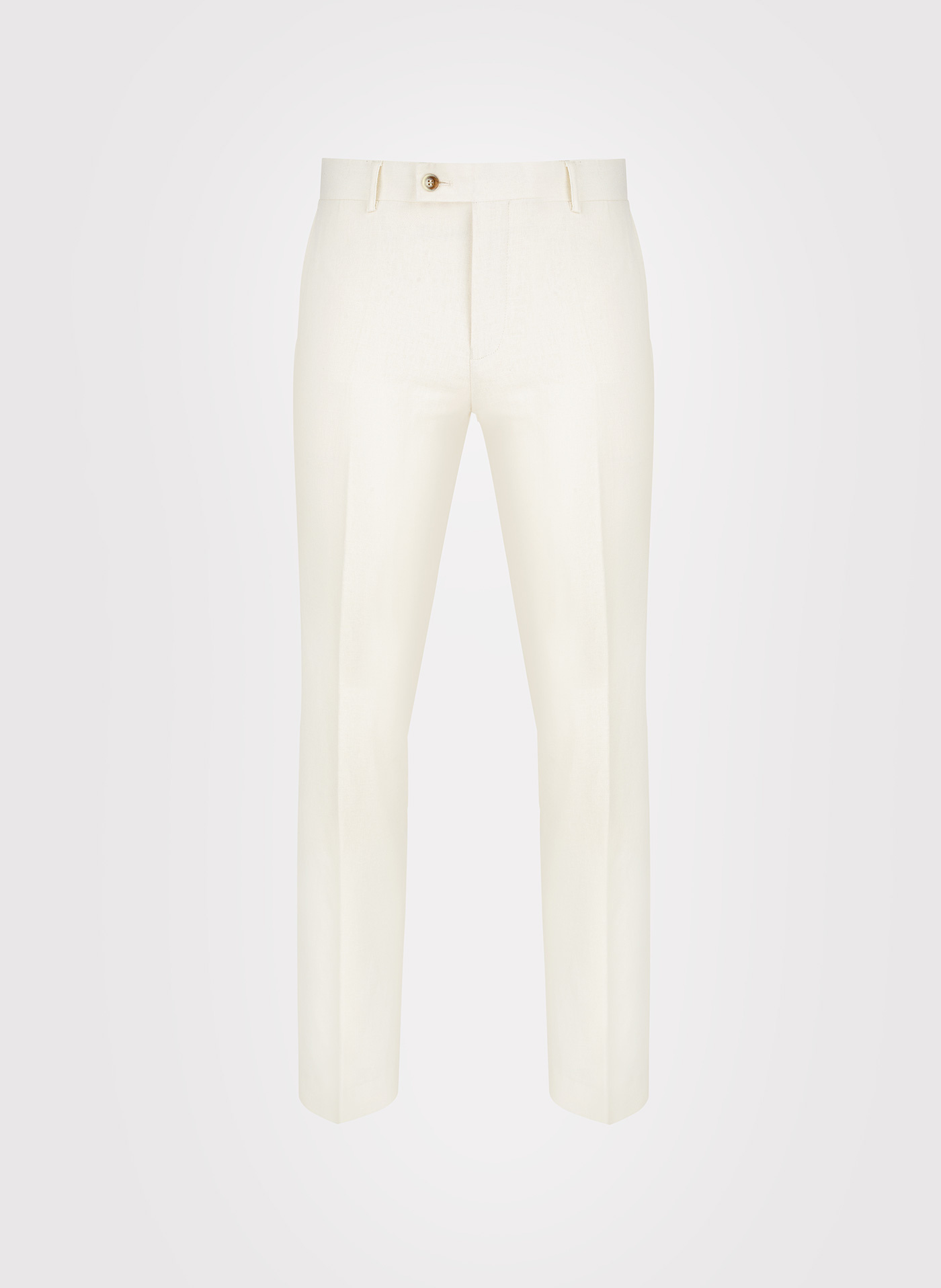 PAKO LORENTE - Beżowe spodnie ganiturowe z lnem - Pako Lorente