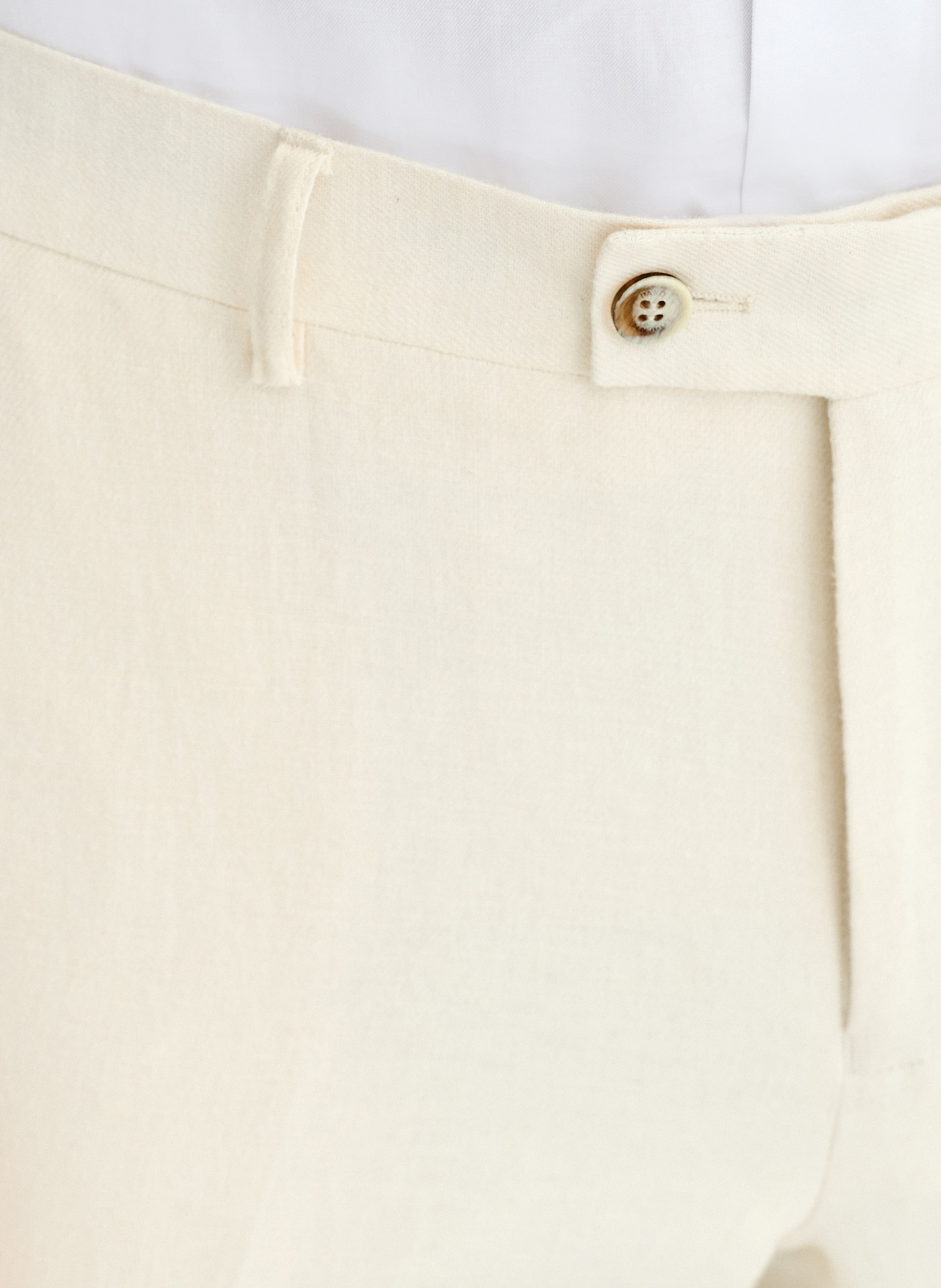 PAKO LORENTE - Beżowe spodnie ganiturowe z lnem - Pako Lorente