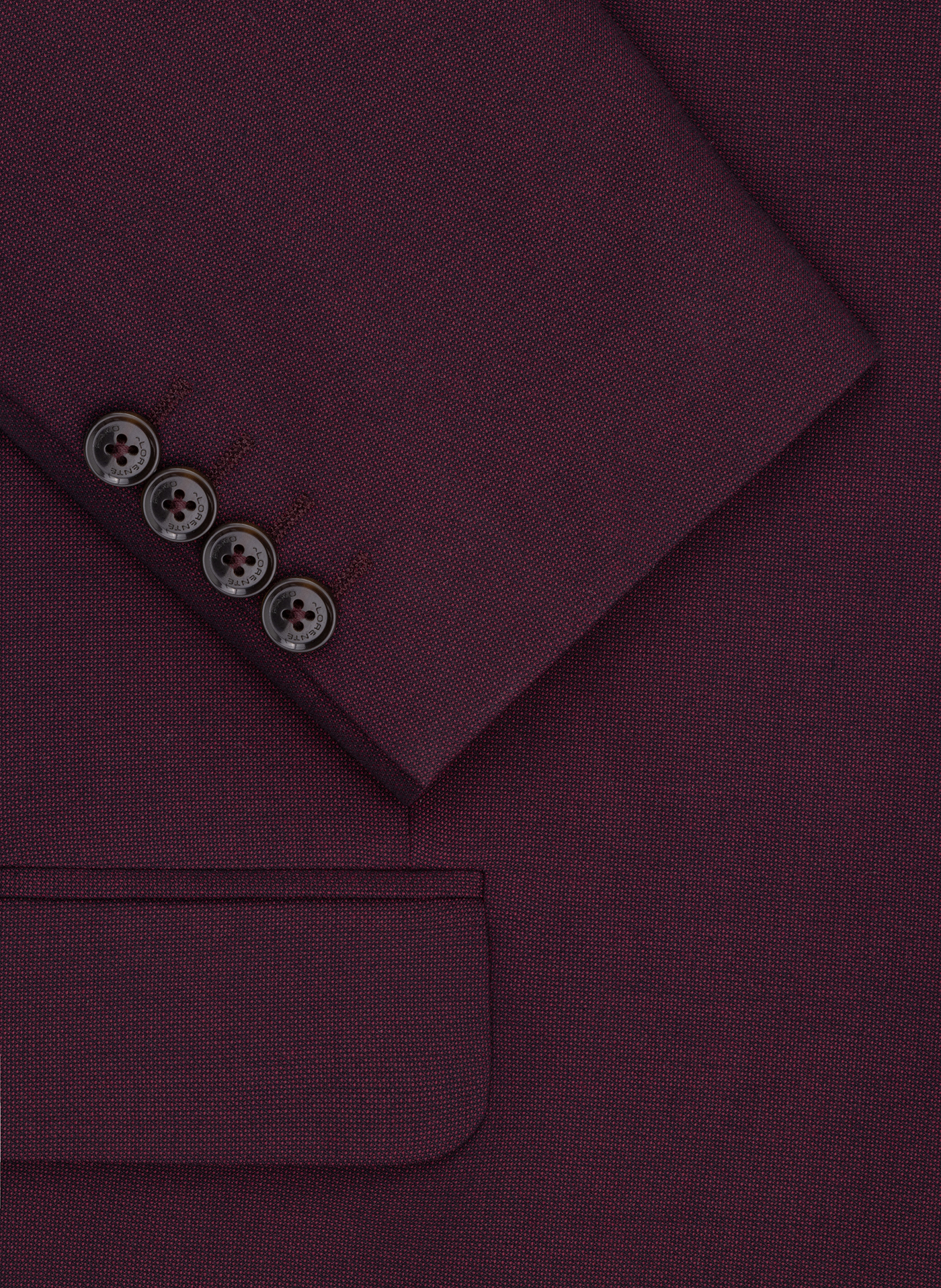 Bordowy garnitur męski - Pako Lorente