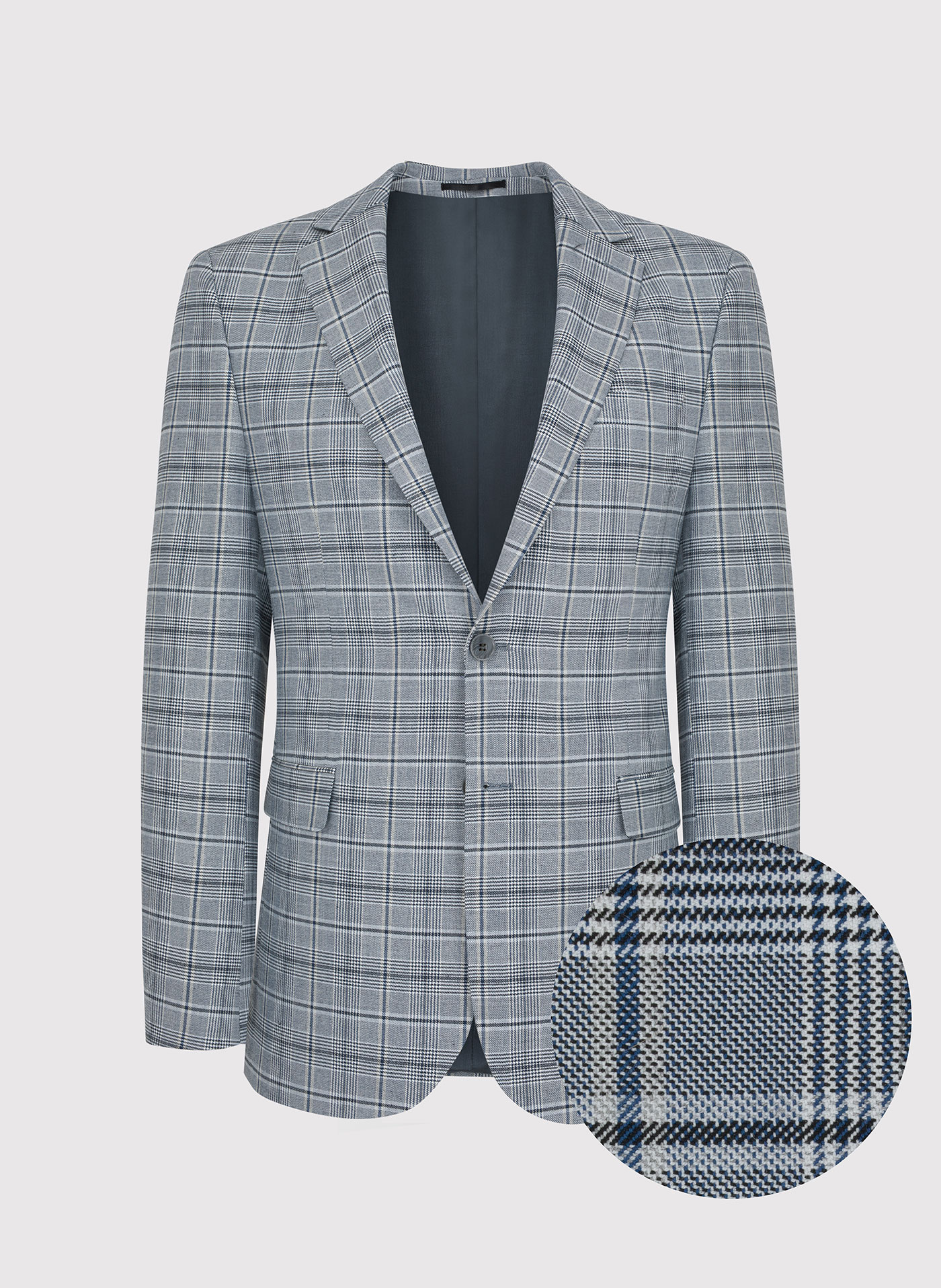 Kraciasta męska marynarka garniturowa - Pako Lorente