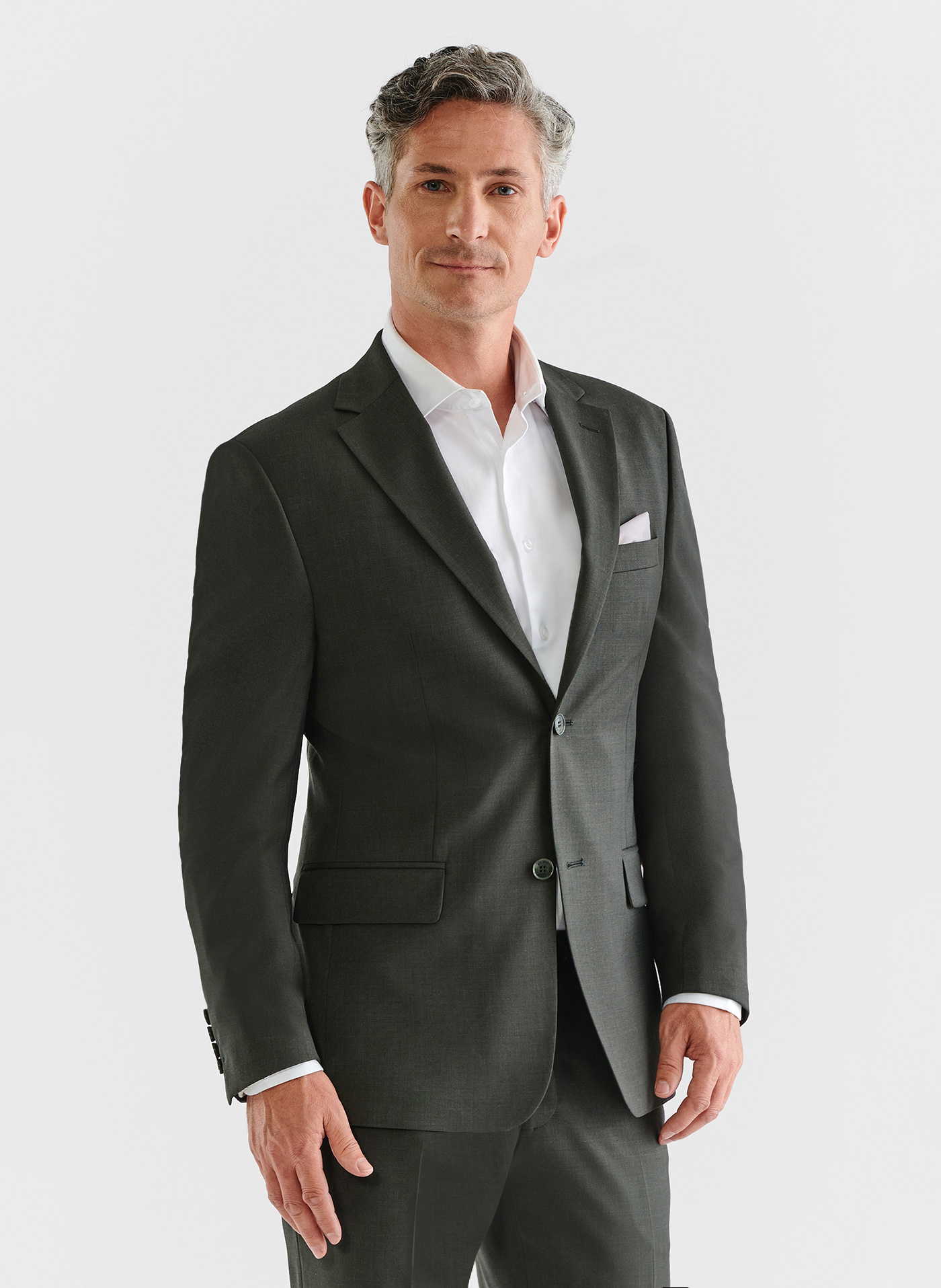 Ciemnozielona marynarka garniturowa z wełną - Pako Lorente