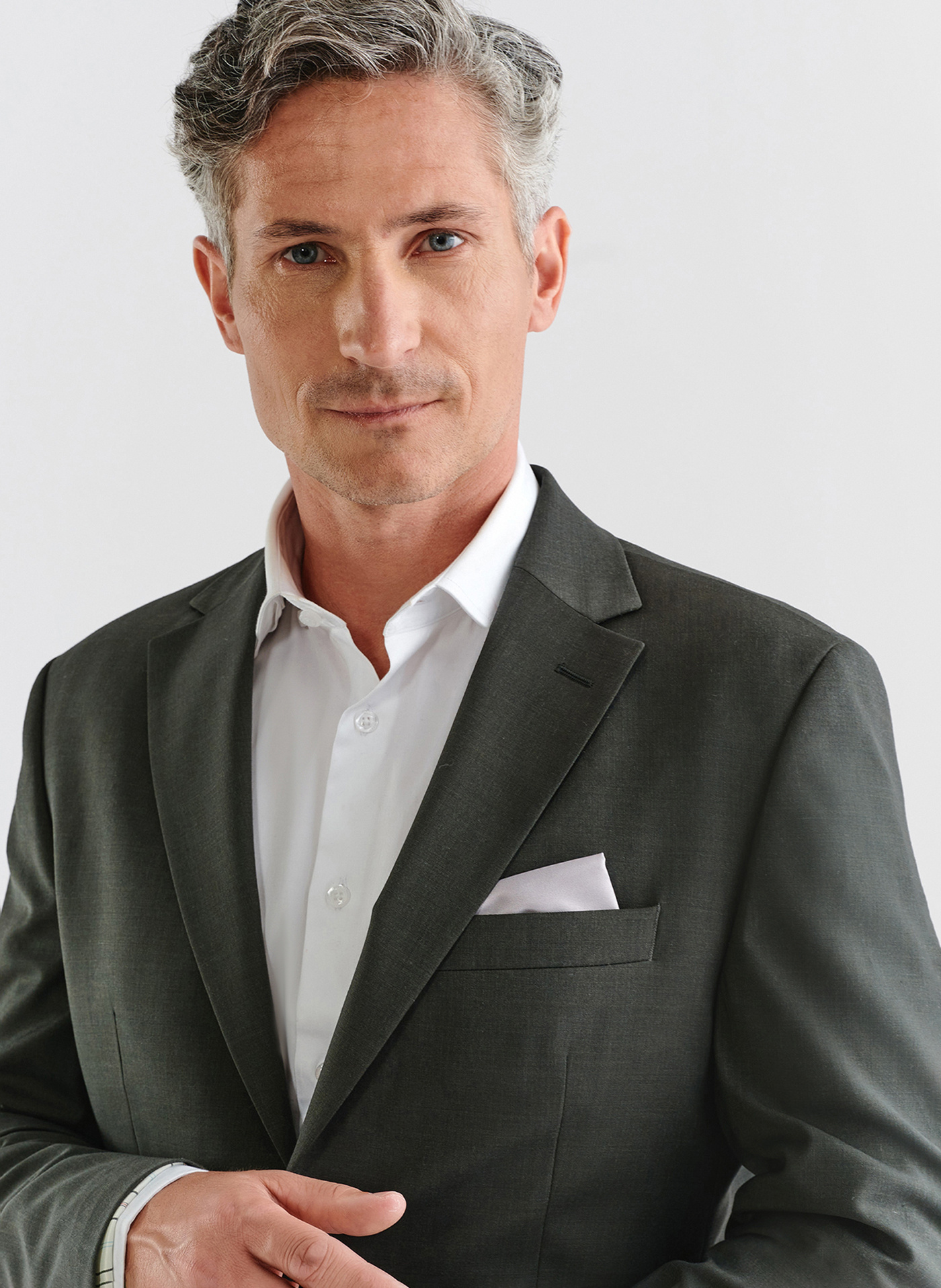 Ciemnozielona marynarka garniturowa z wełną - Pako Lorente