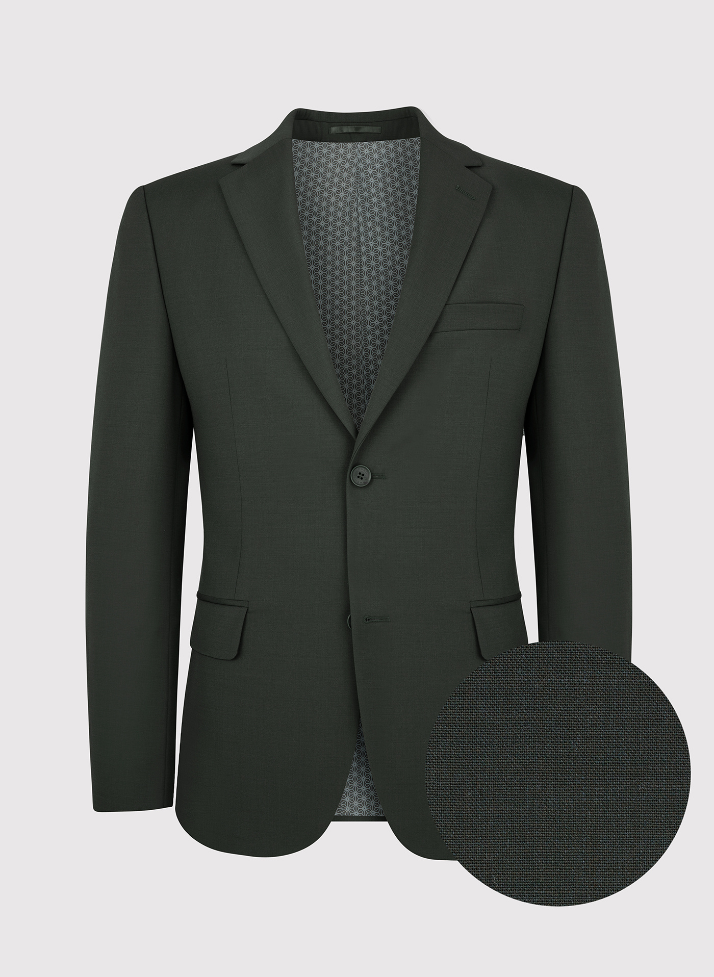 Ciemnozielona marynarka garniturowa z wełną - Pako Lorente