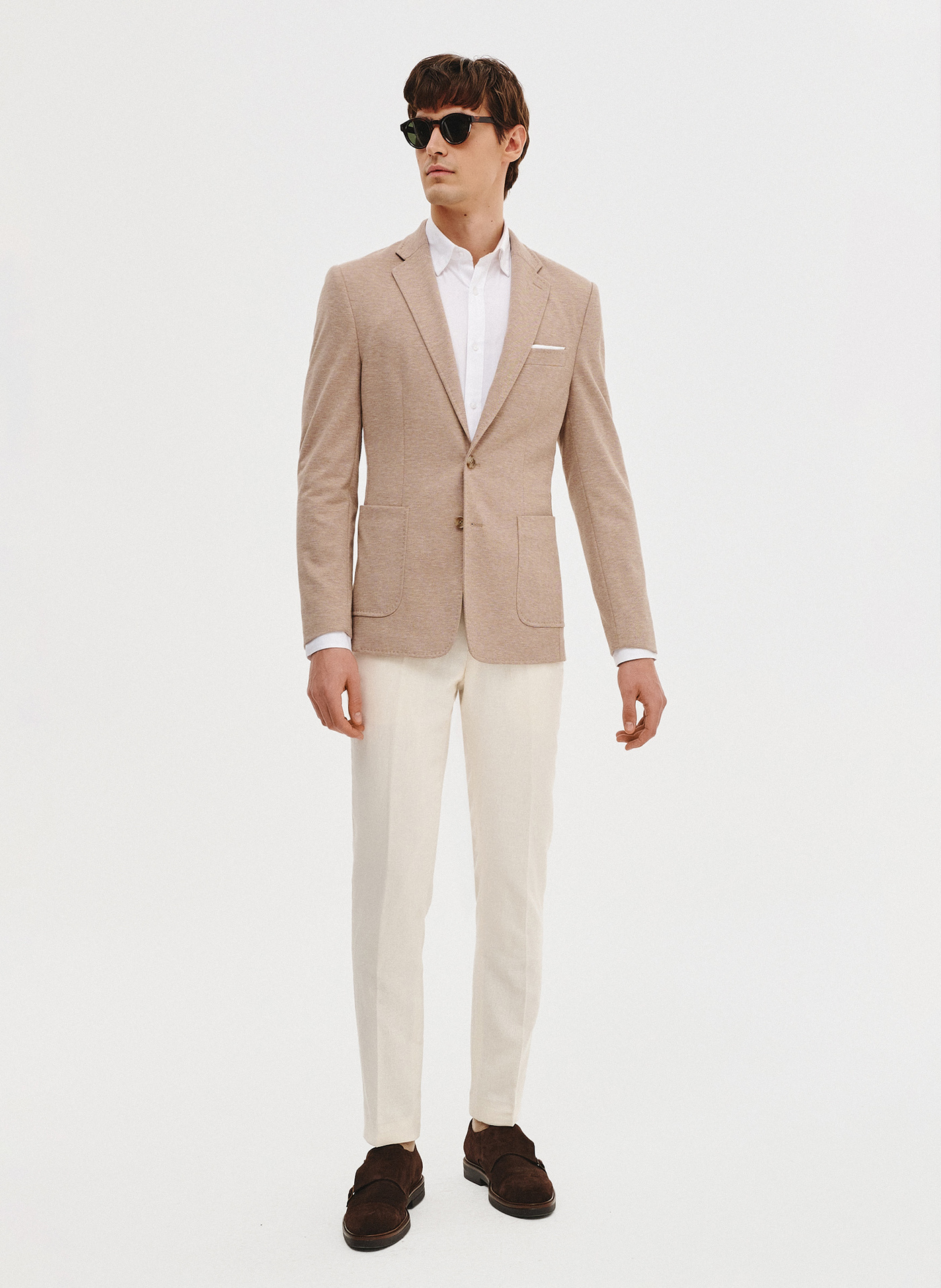 Dzianinowa marynarka w kolorze beżowym - Pako Lorente