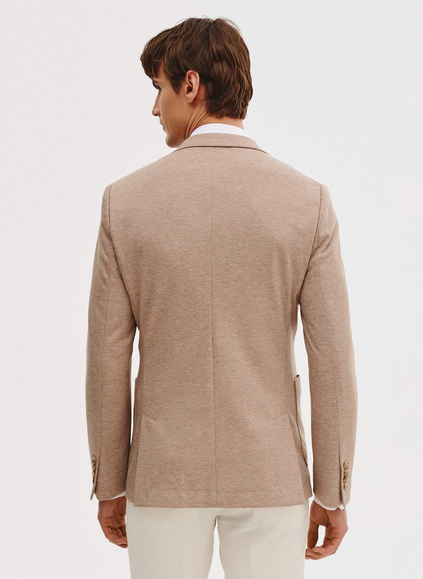 Dzianinowa marynarka w kolorze beżowym - Pako Lorente