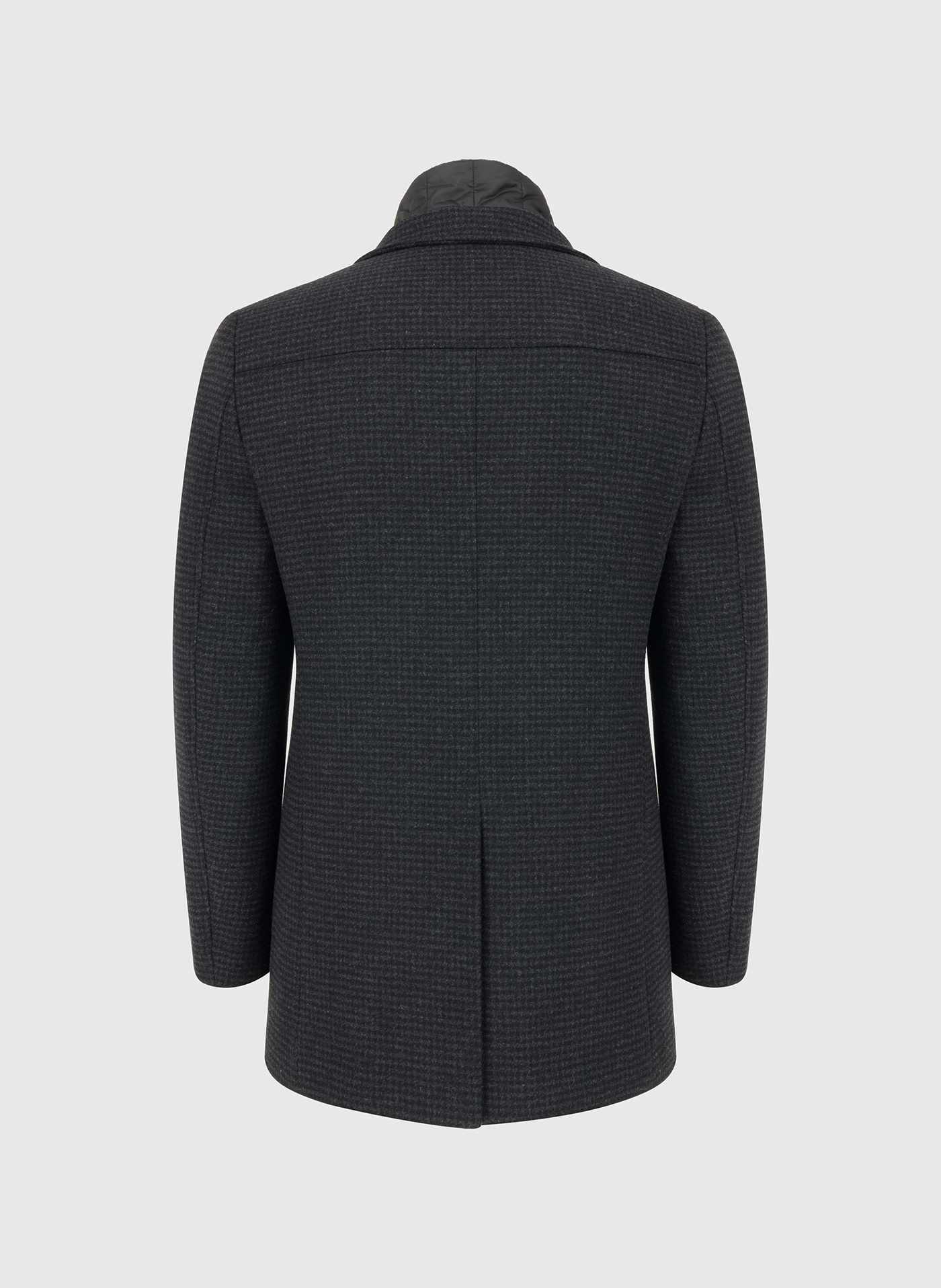 PAKO LORENTE - Ciemnoszary płaszcz w pepitkę - Pako Lorente