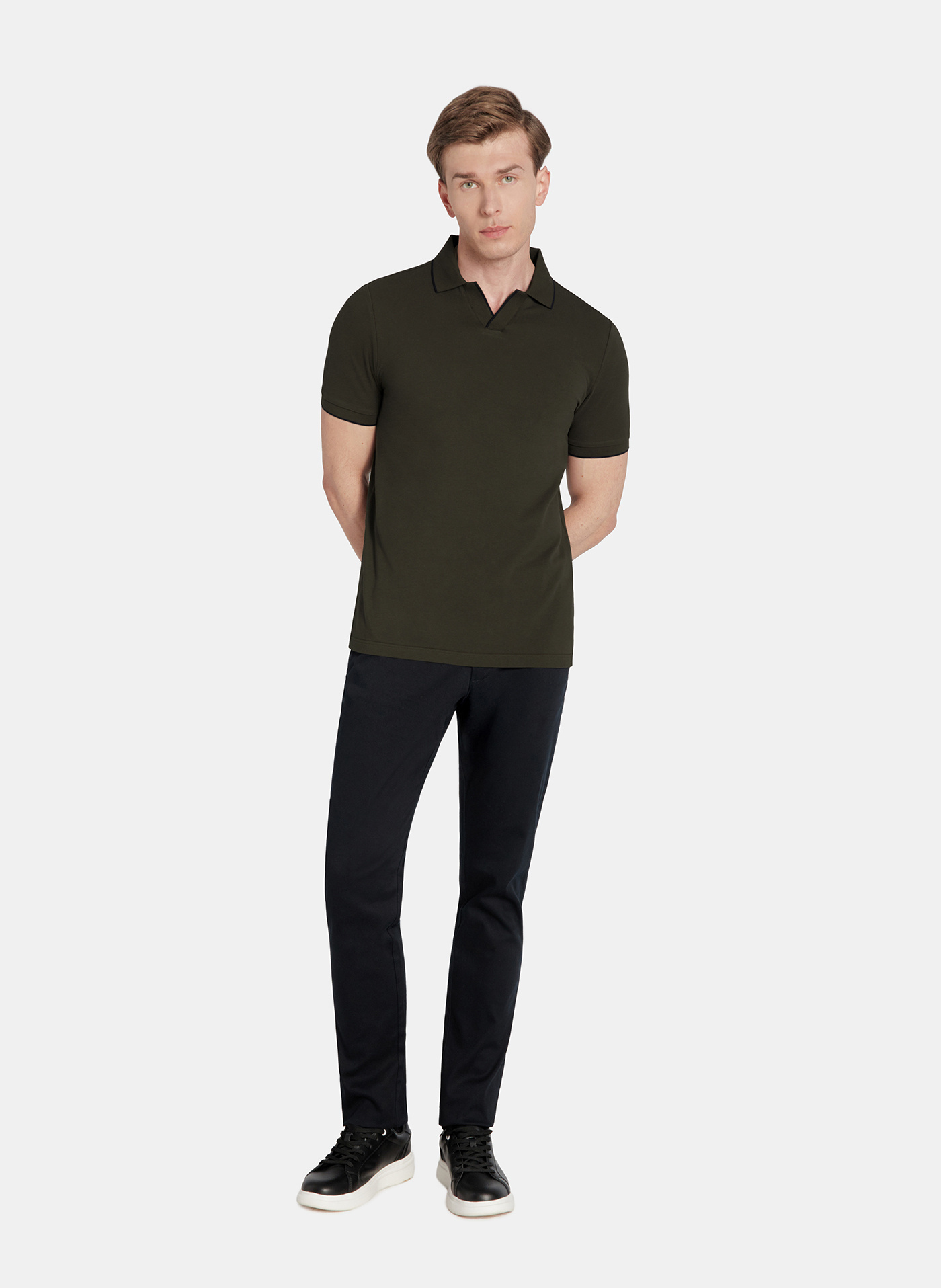 PAKO LORENTE - T-shirt polo zielony - Pako Lorente