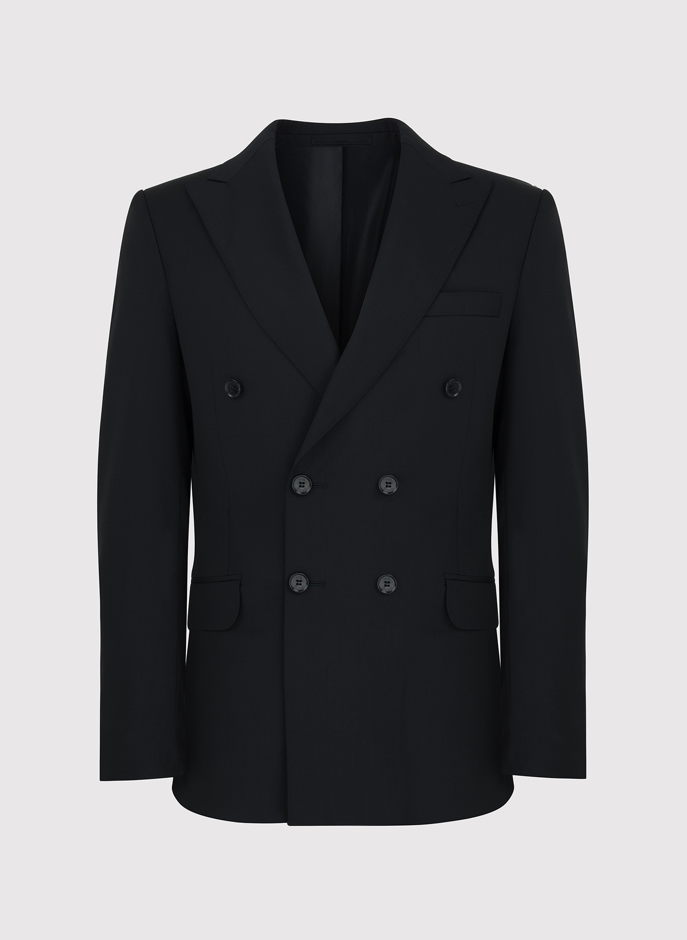 Czarna dwurzędowa marynarka męska - Pako Lorente