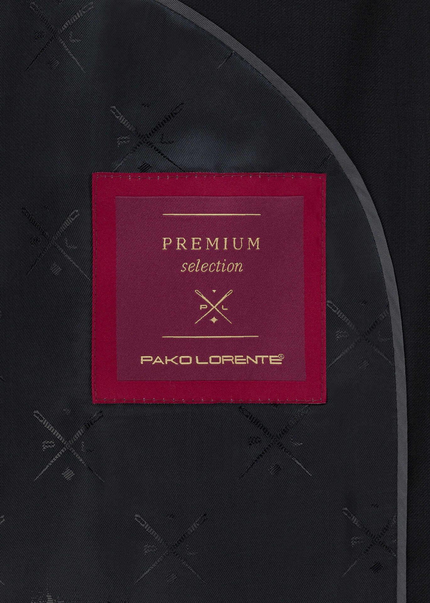 Czarna dwurzędowa marynarka męska - Pako Lorente