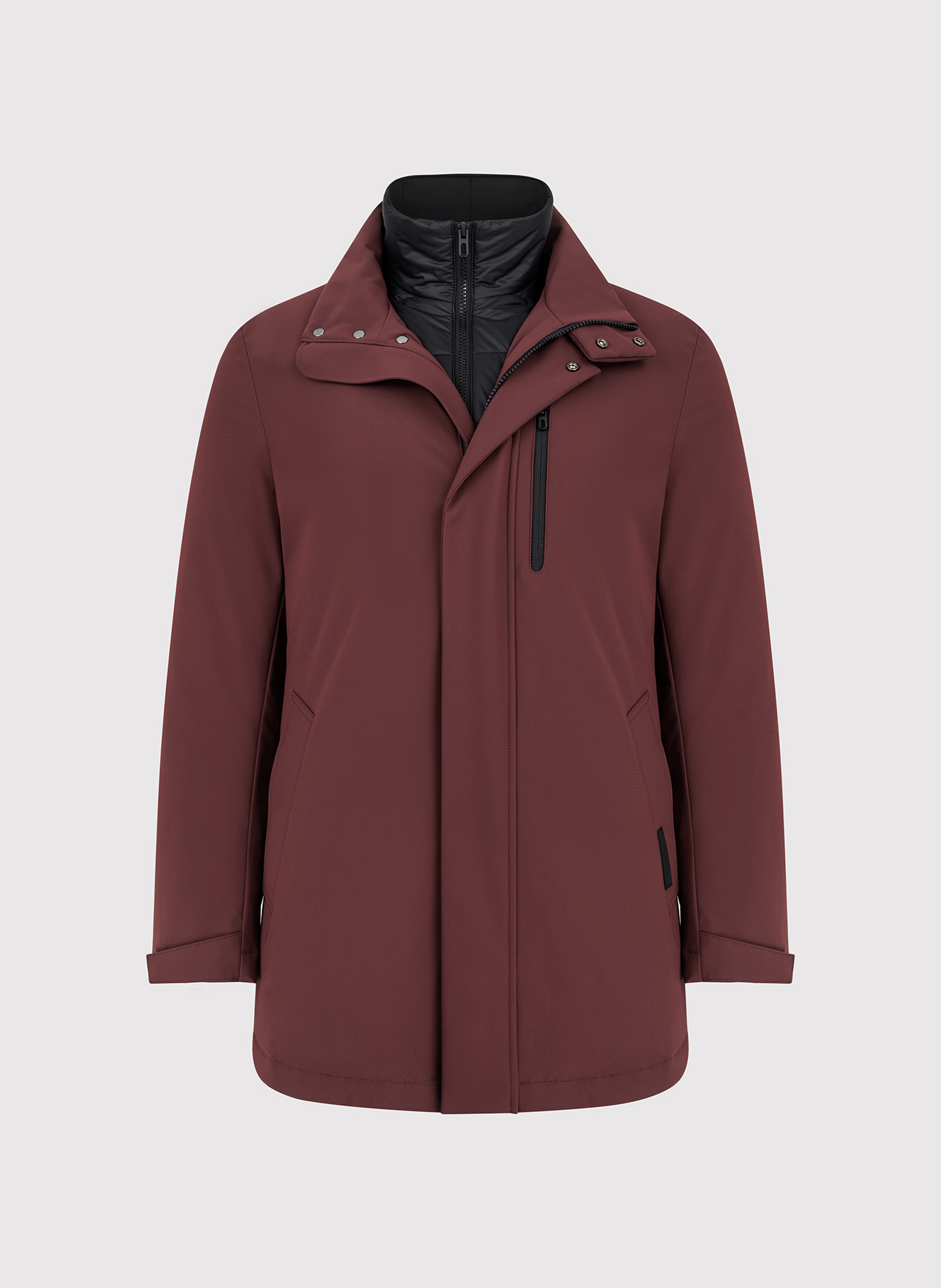 Bordowa kurtka puchowa - Pako Lorente