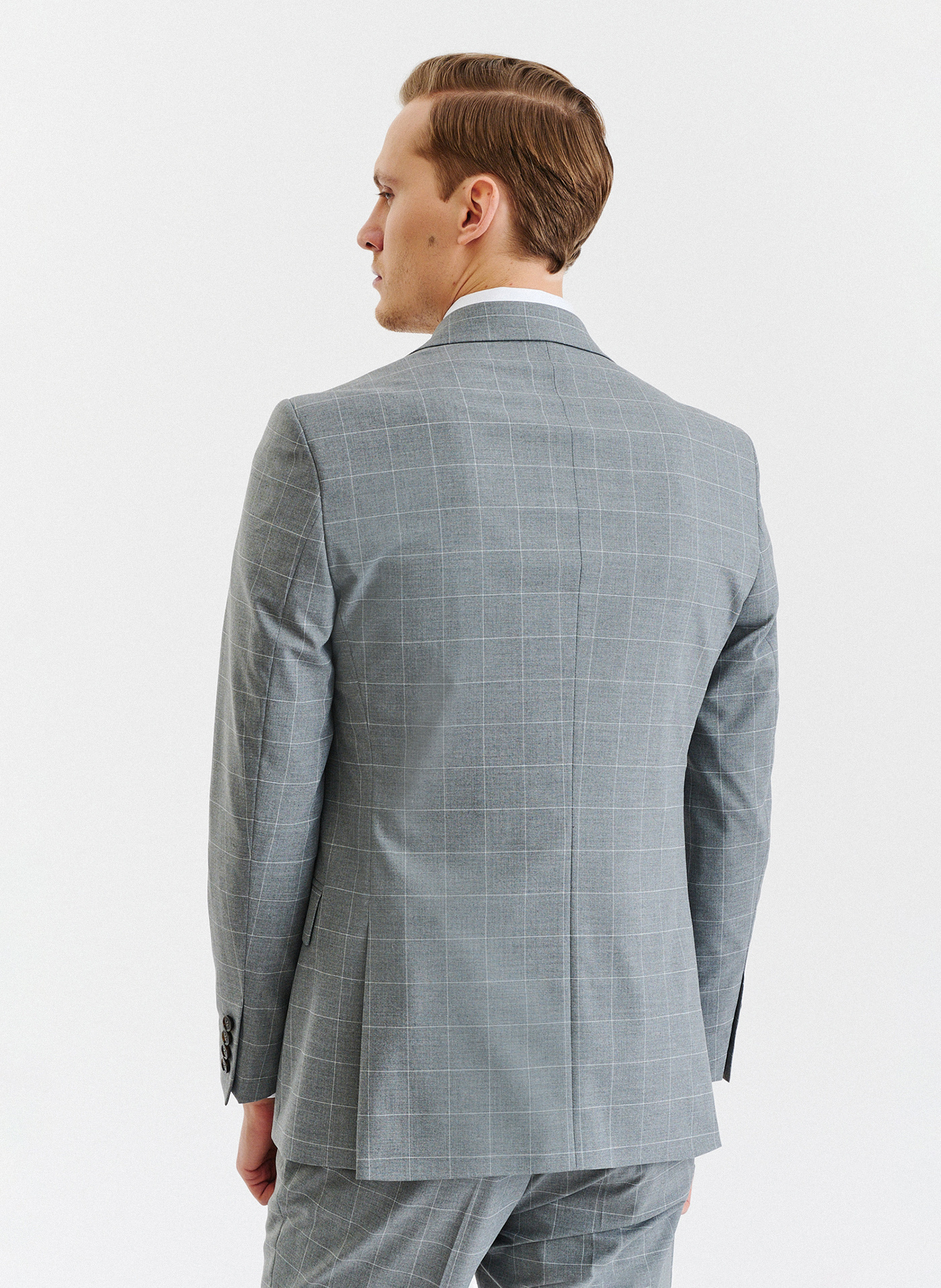 Szara marynarka garniturowa z wełną - Pako Lorente