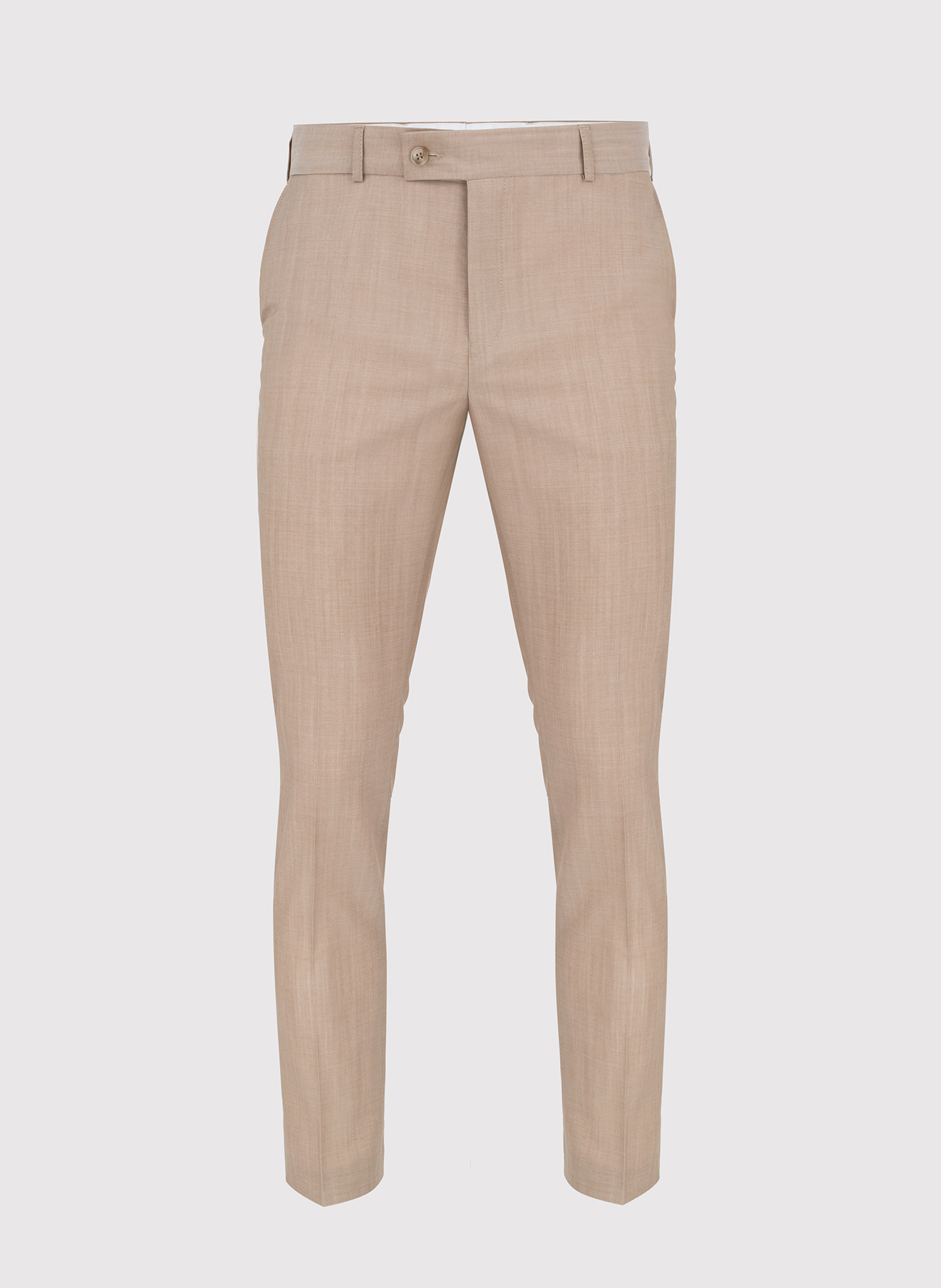 Beżowe wełniane spodnie męskie - Pako Lorente