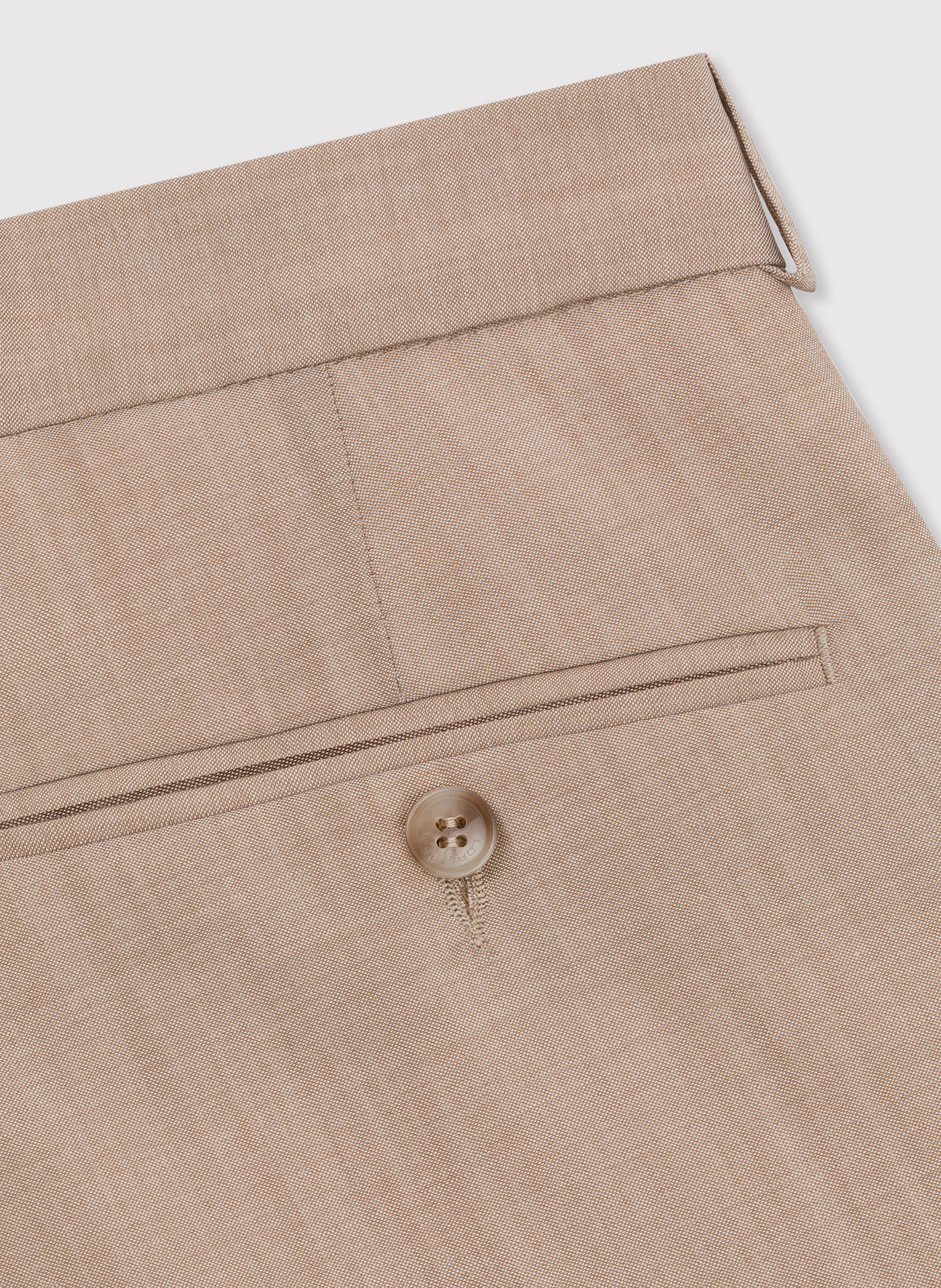 Beżowe wełniane spodnie męskie - Pako Lorente