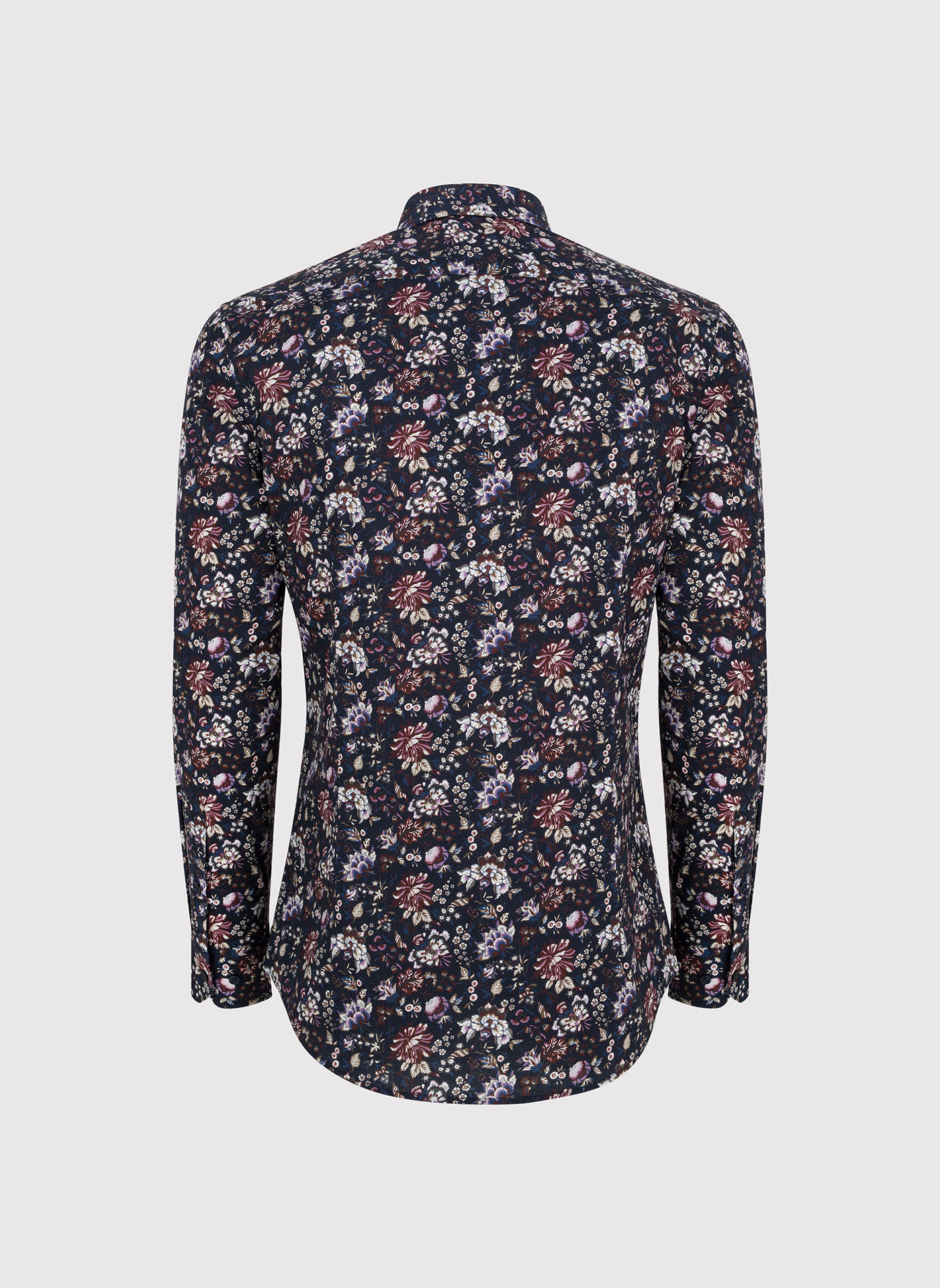 Granatowa koszula w kwiaty - Pako Lorente