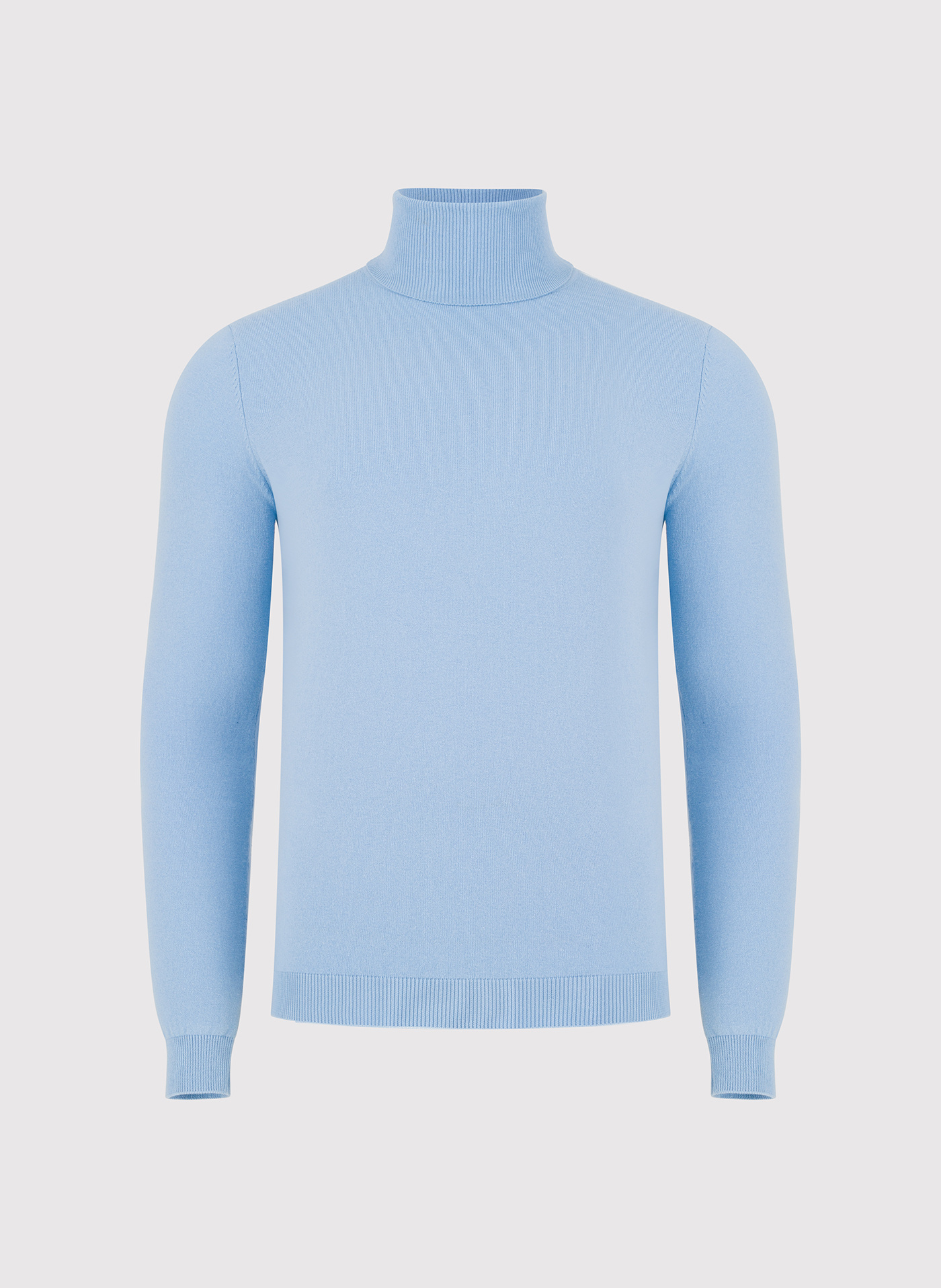 PAKO LORENTE - Jasnoniebieski gładki golf męski - Pako Lorente