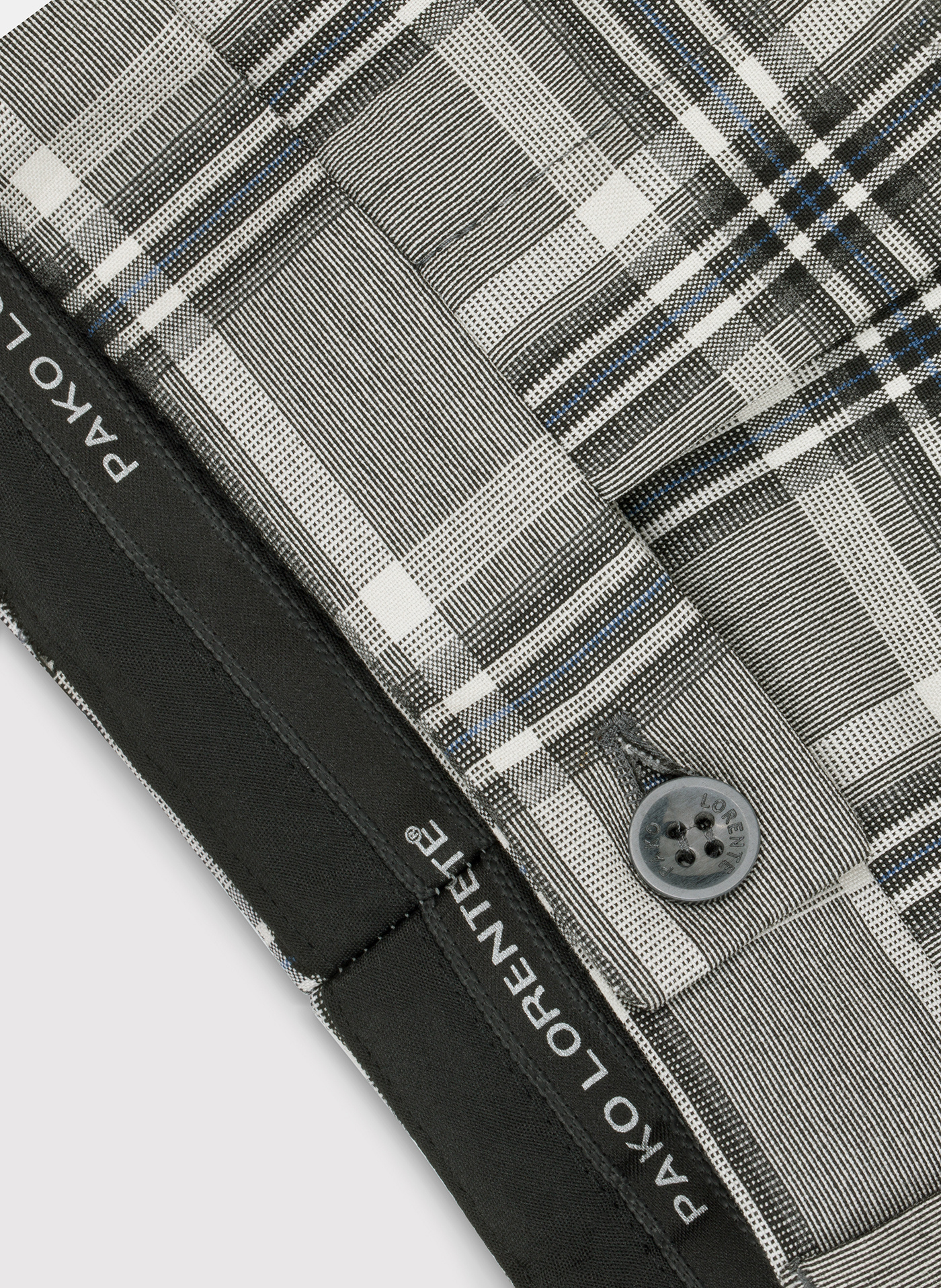 Spodnie garniturowe w kolorze beżowym w kratę - Pako Lorente