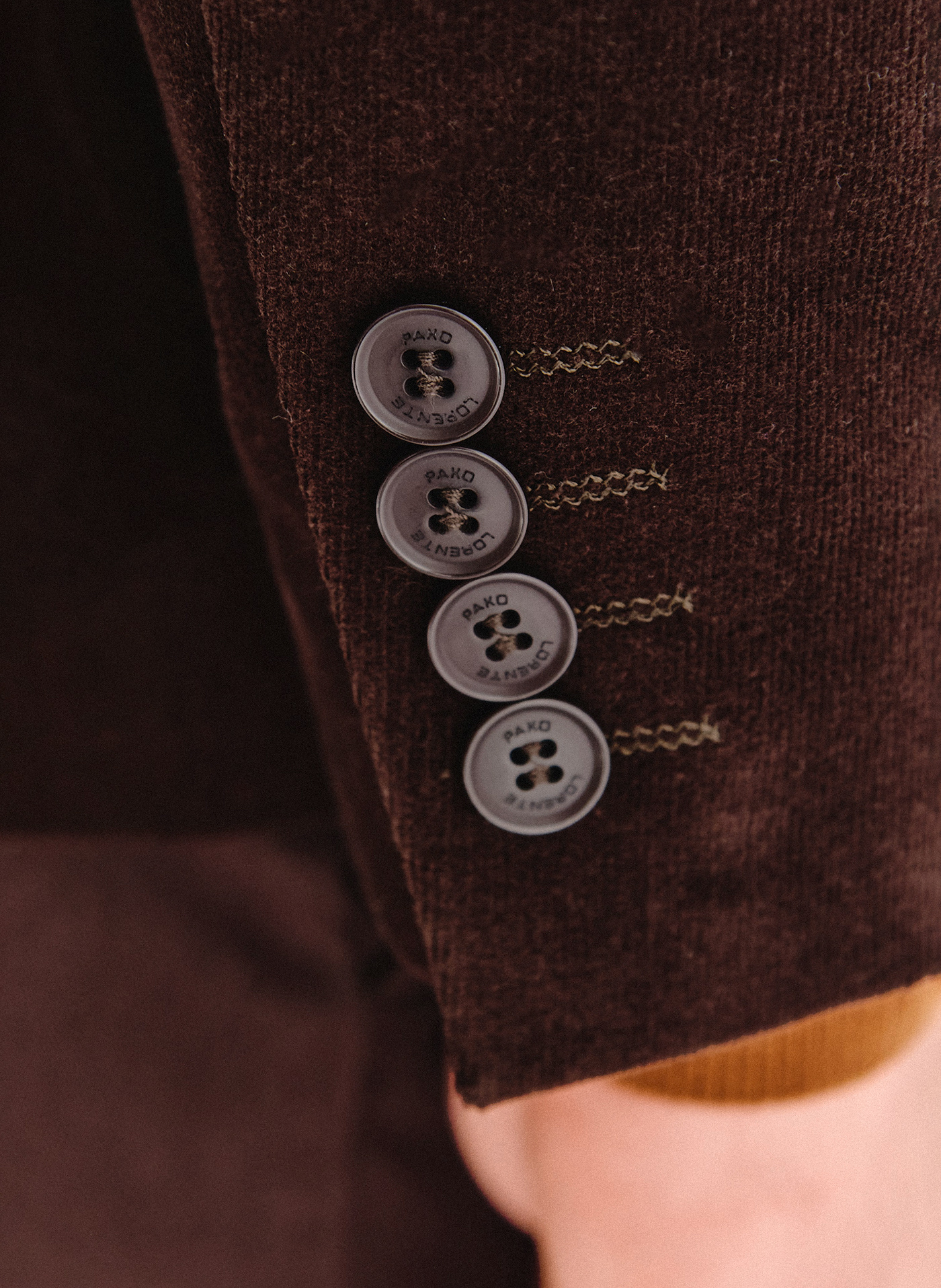 PAKO LORENTE - Brązowa sztruksowa marynarka męska - Pako Lorente