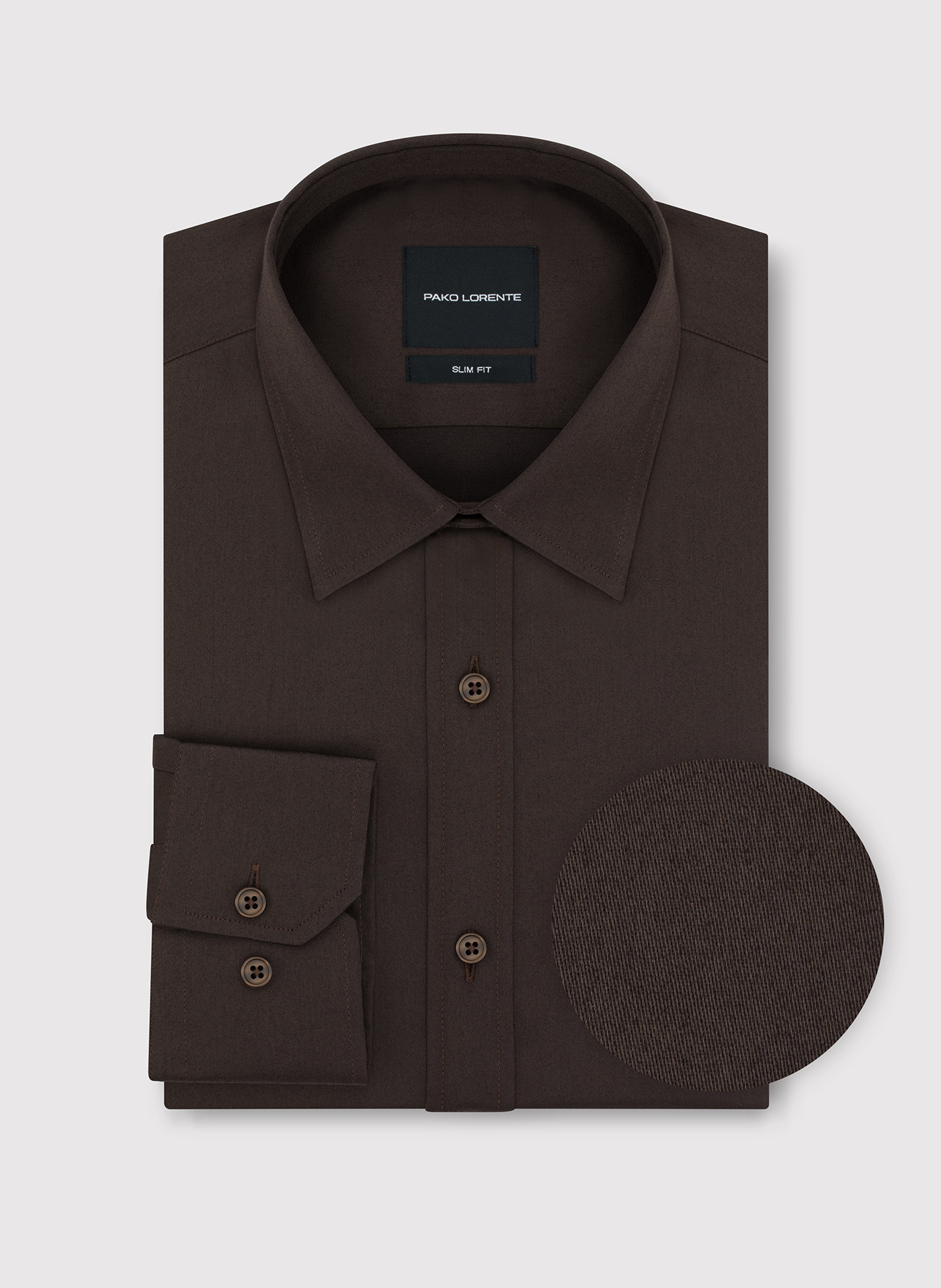Brązowa koszula męska - Pako Lorente
