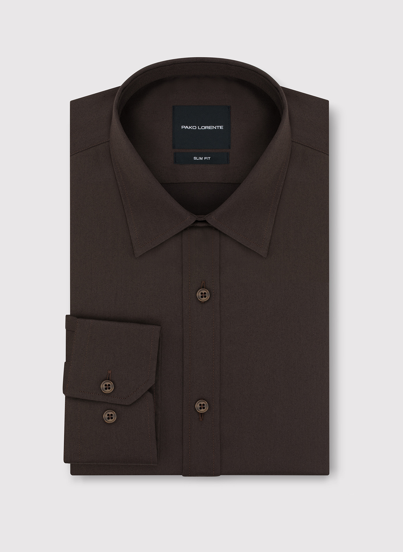 Brązowa koszula męska - Pako Lorente