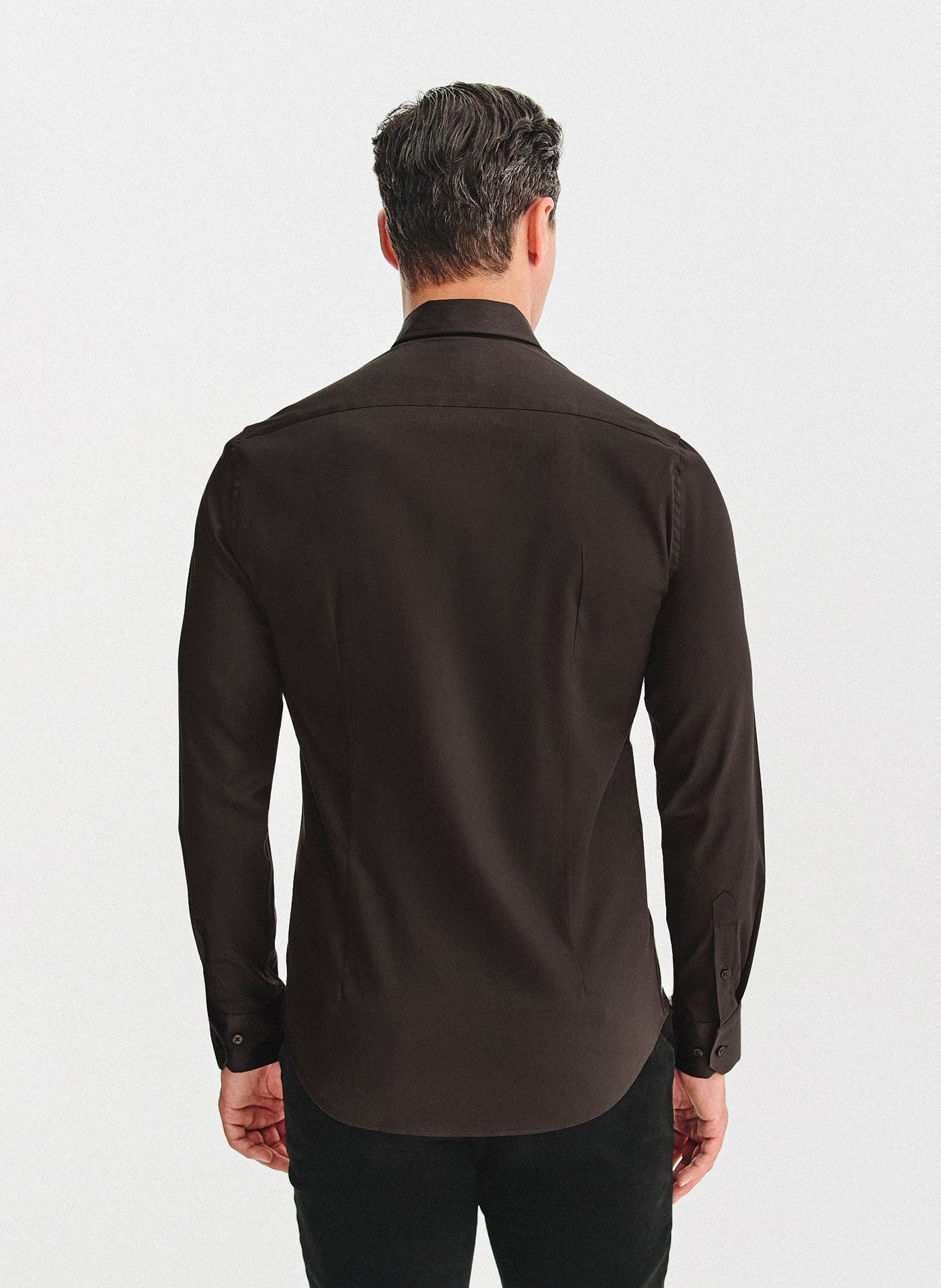 Brązowa koszula męska - Pako Lorente