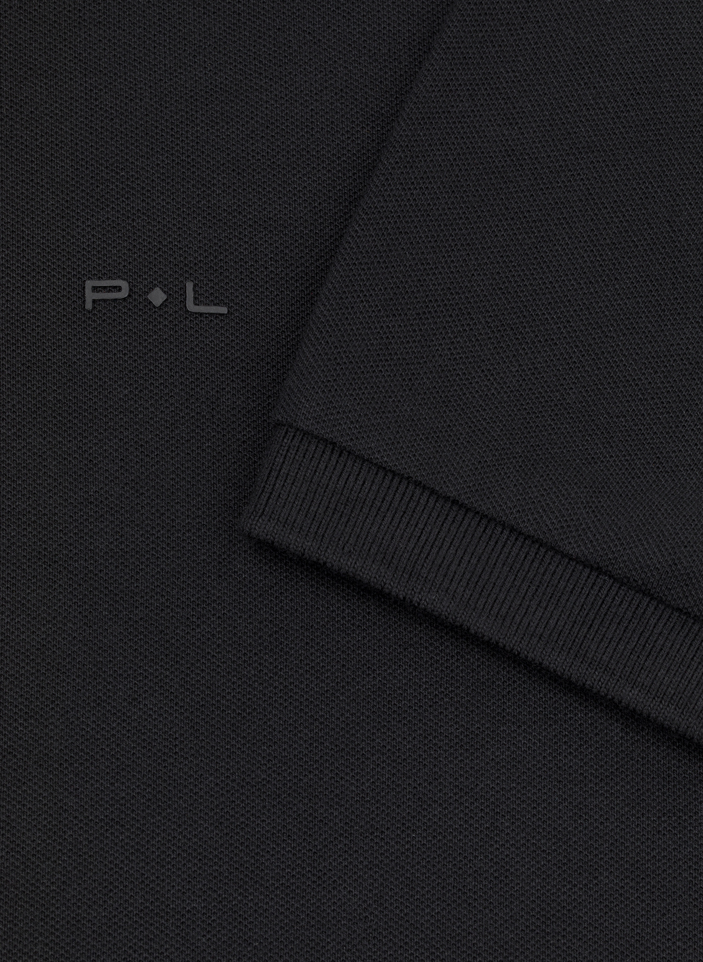 Czarny t-shirt polo - Pako Lorente