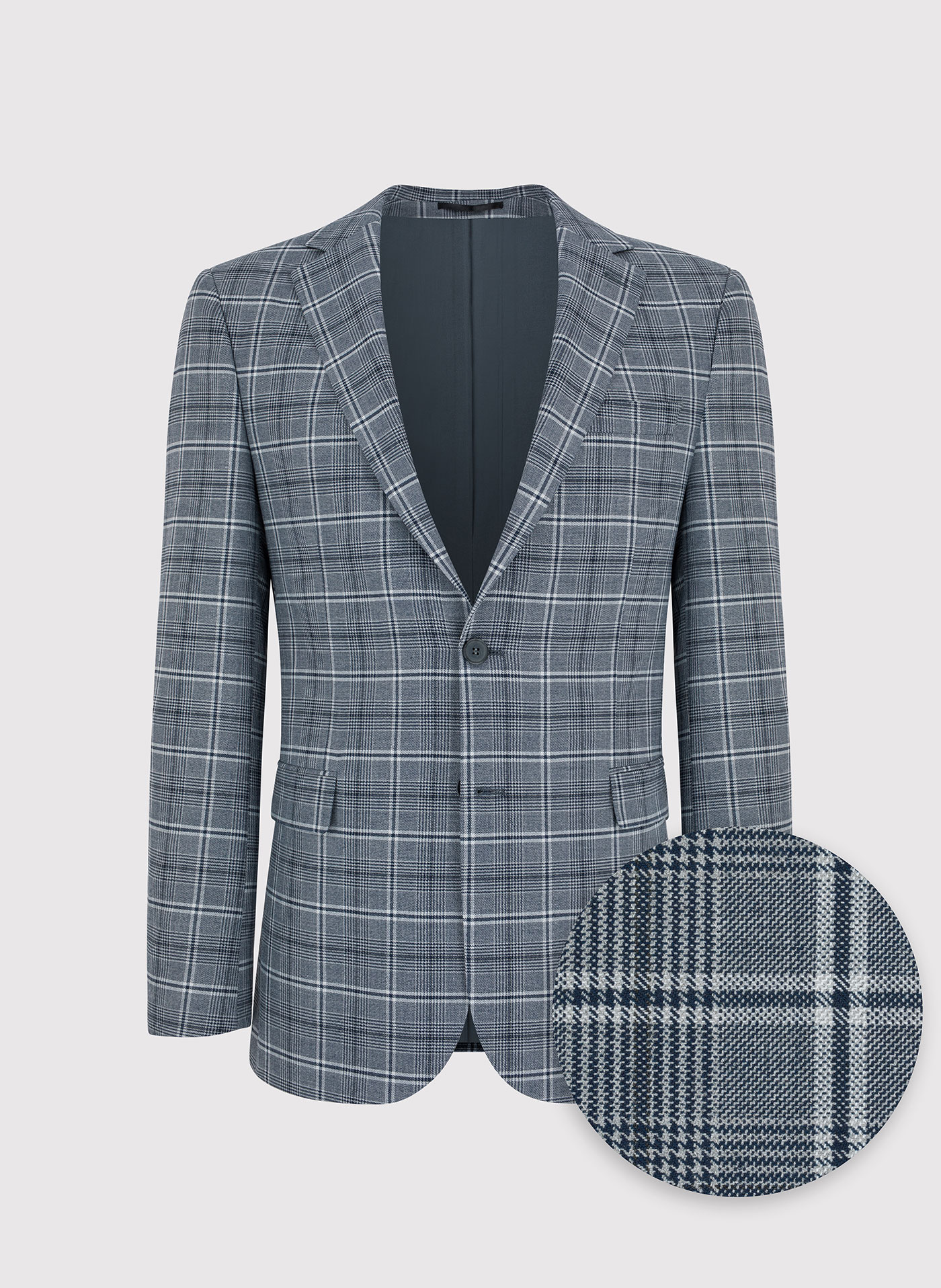 Szara marynarka garniturowa w kratę - Pako Lorente