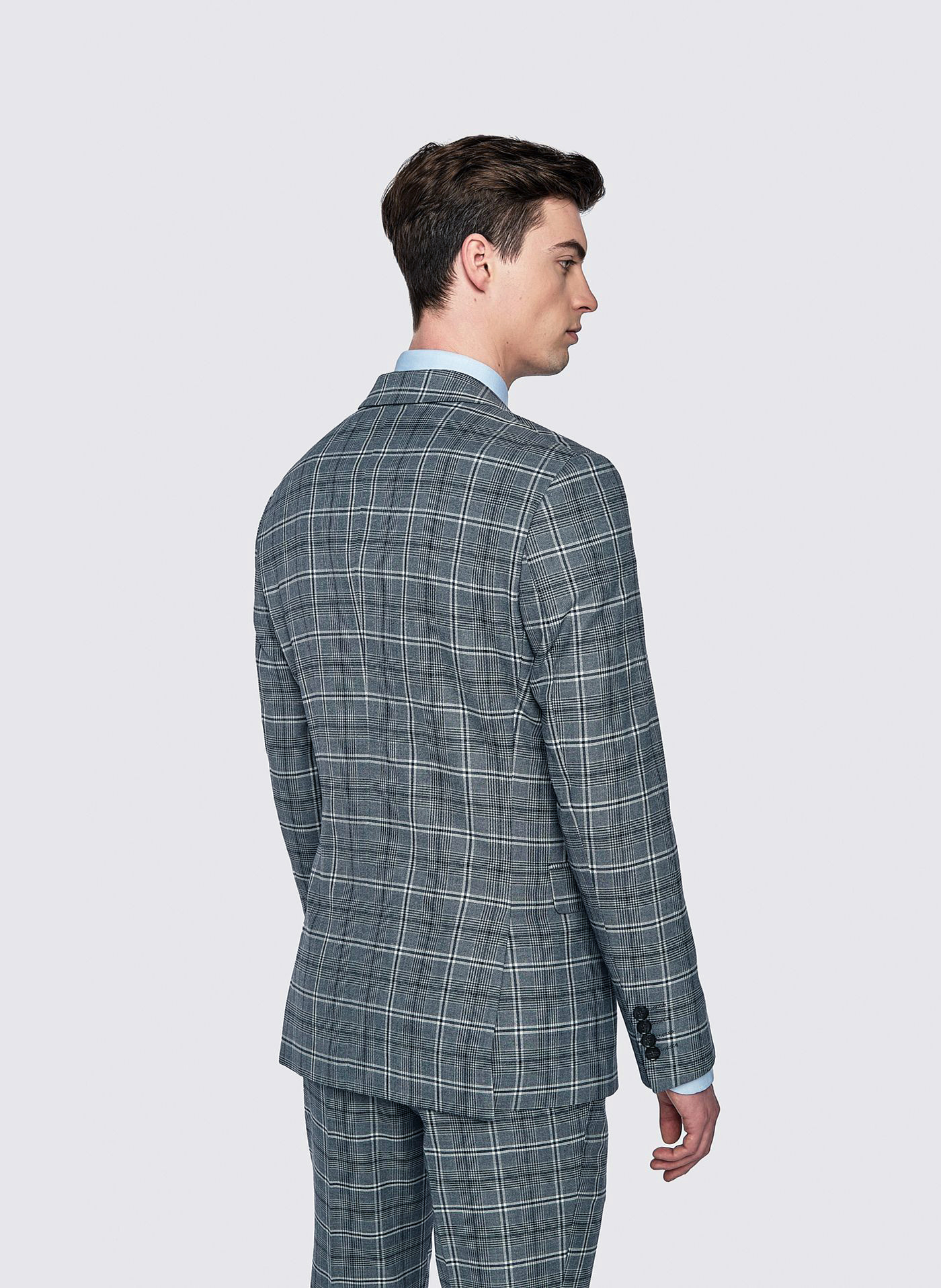 Szara marynarka garniturowa w kratę - Pako Lorente