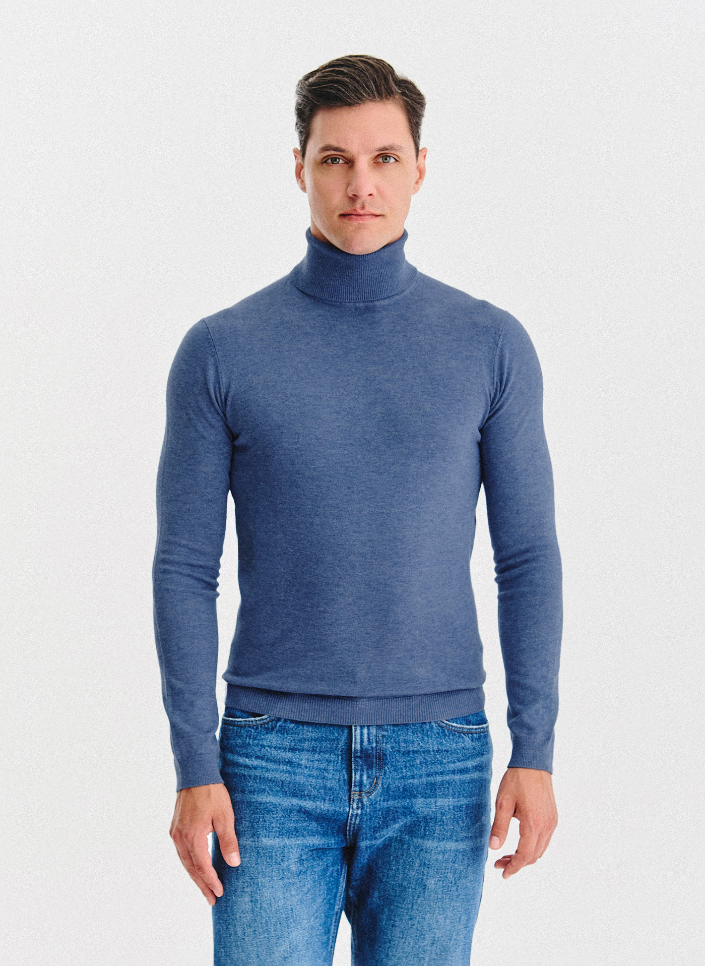 PAKO LORENTE - Golf męski w niebieskim kolorze - Pako Lorente