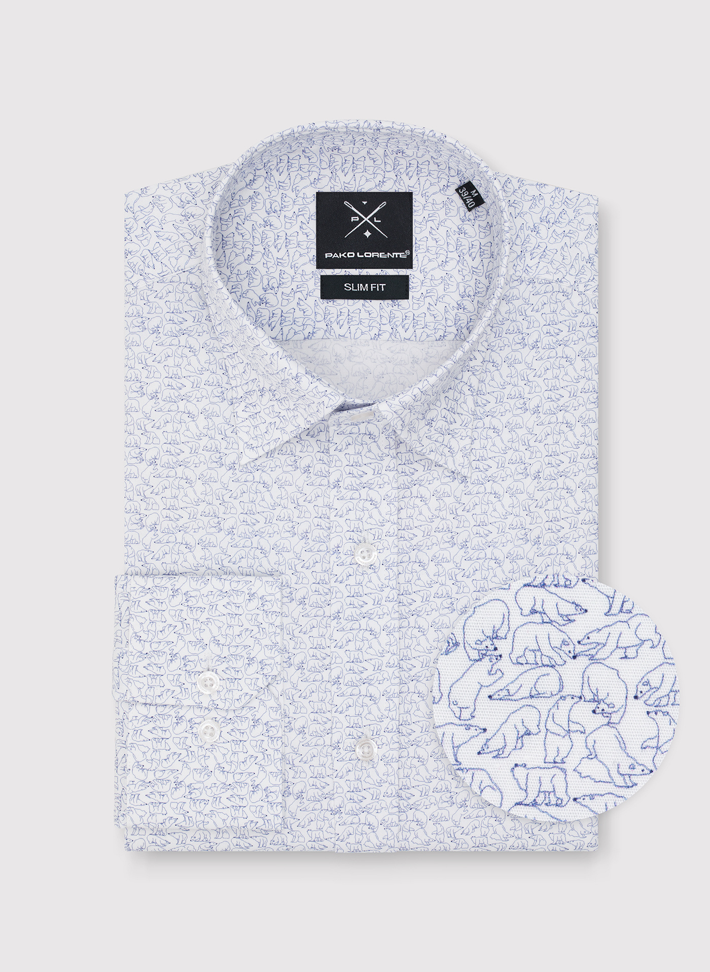 Koszula męska w drobny wzór - Pako Lorente