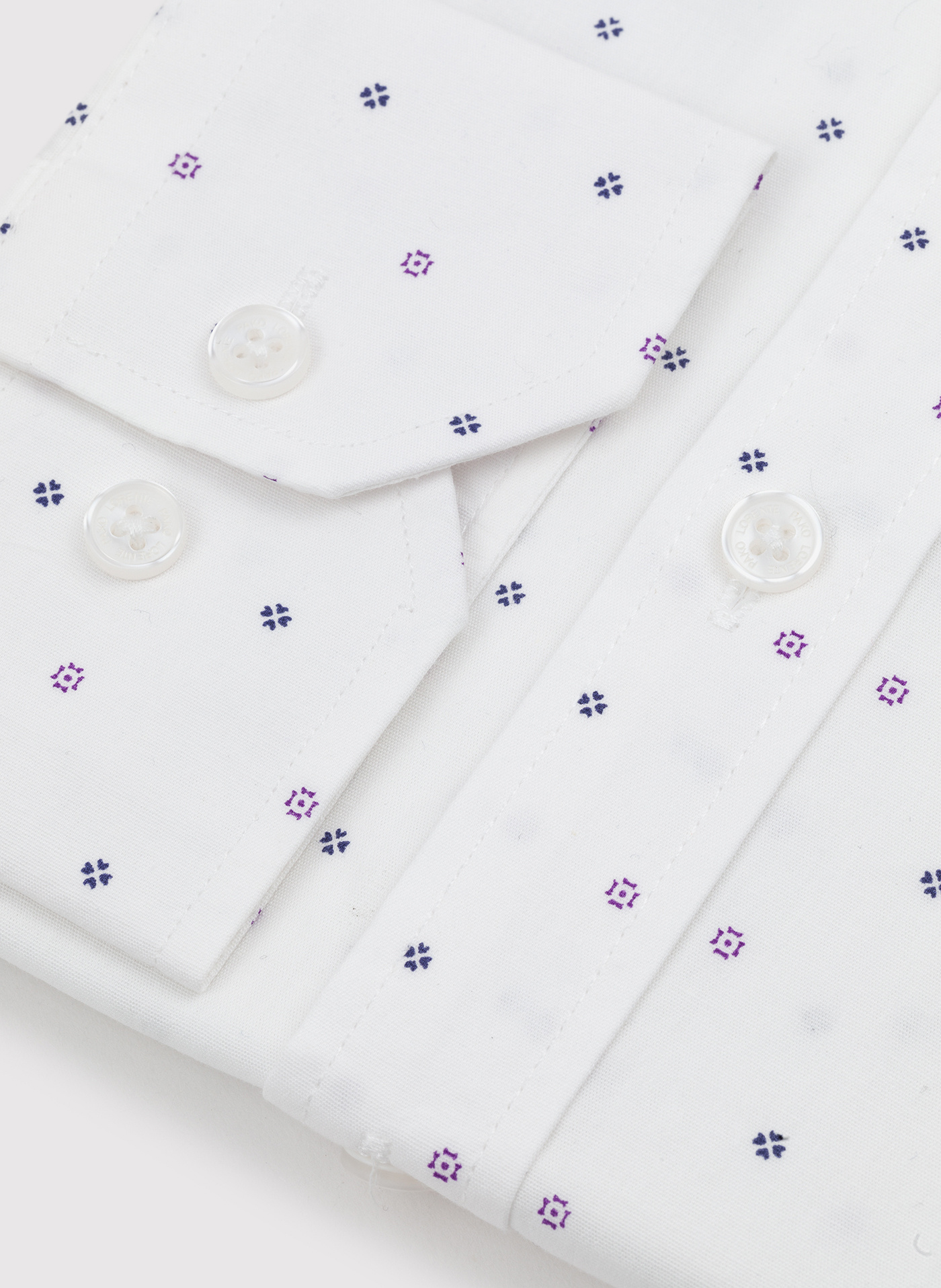 Koszula w kolorze białym w drobny wzór P24SF-1X-022-B-S - Pako Lorente - Pako Lorente