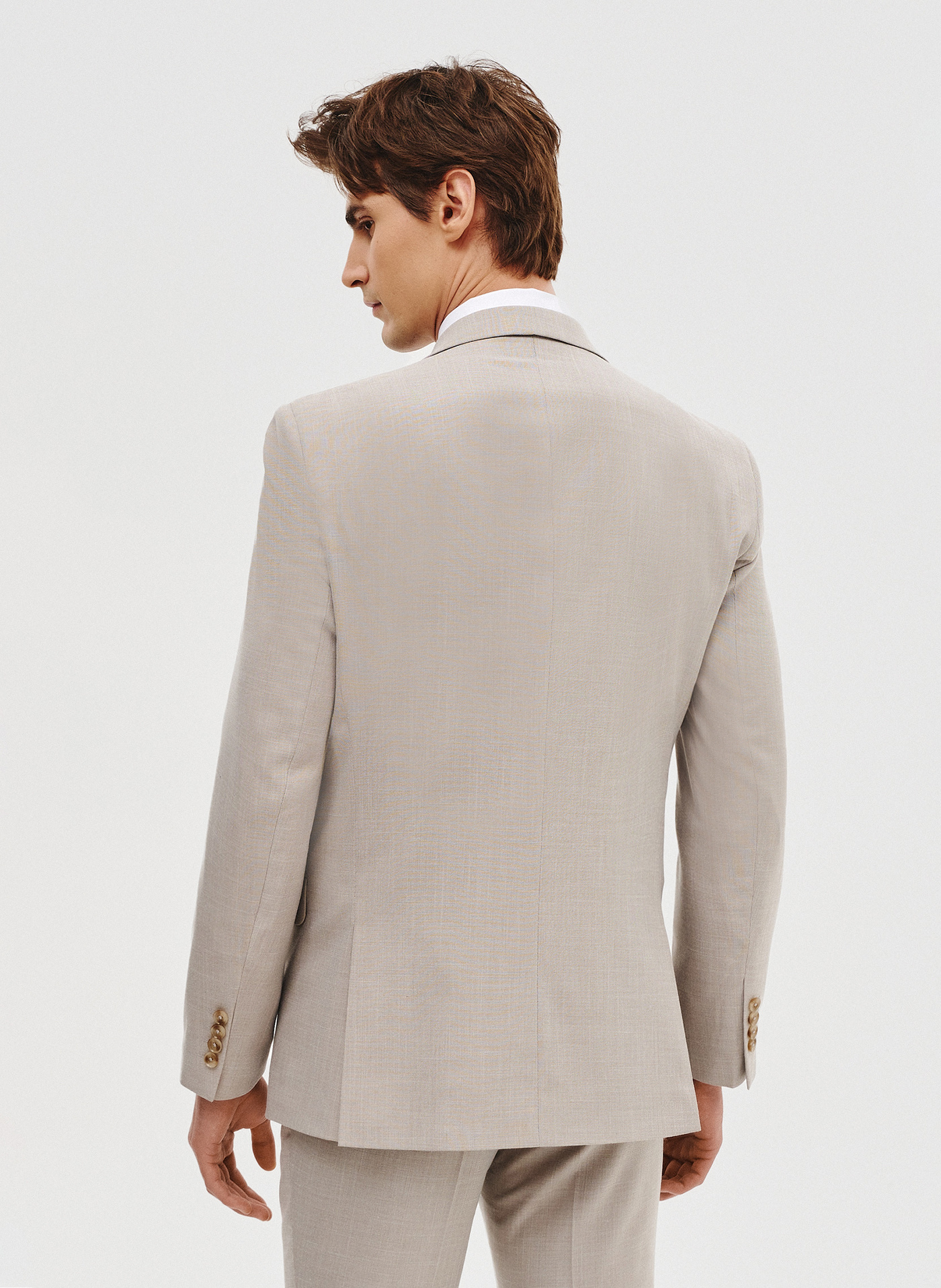 Marynarka garniturowa w kolorze beżowym - Pako Lorente