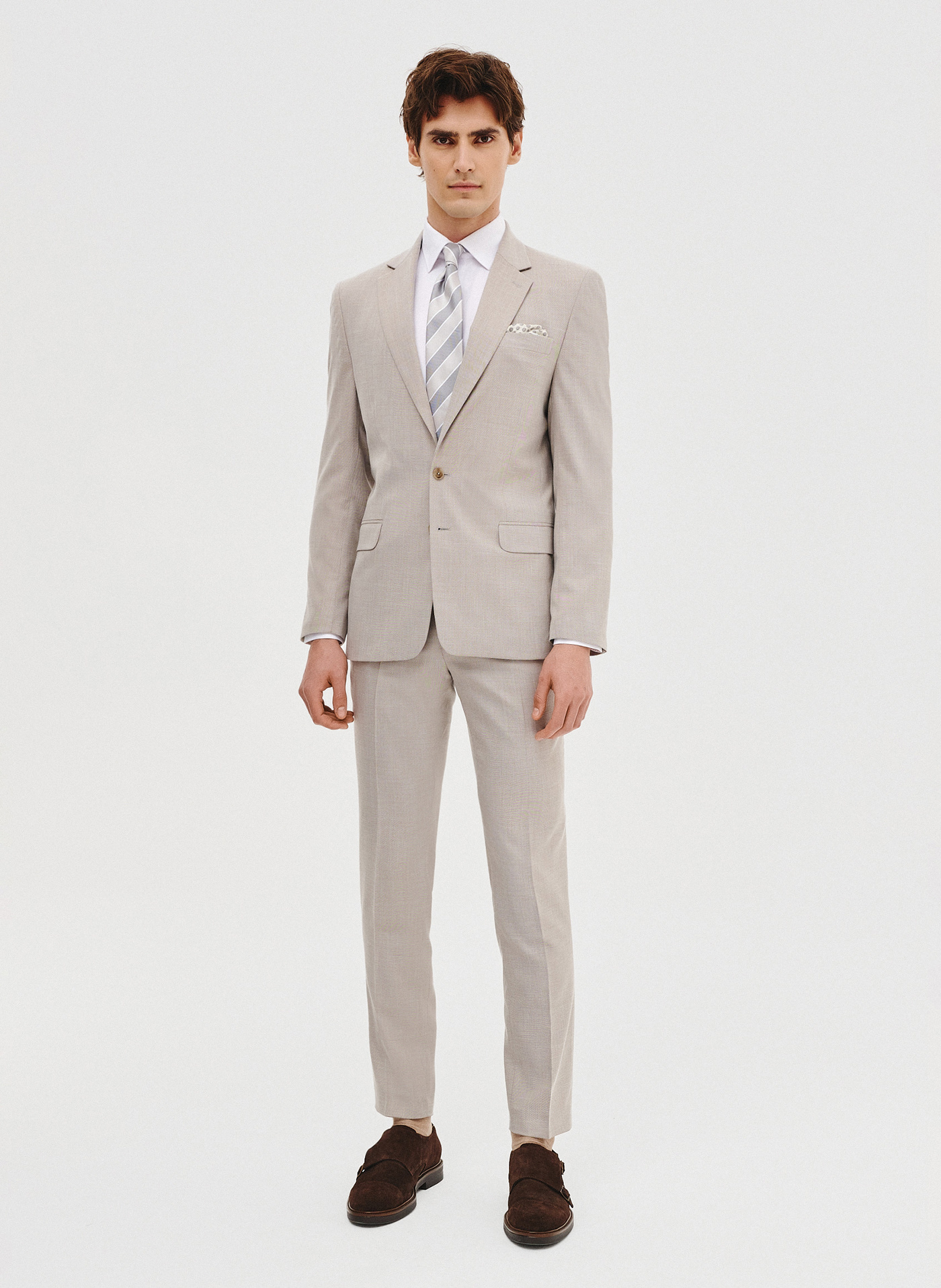 Marynarka garniturowa w kolorze beżowym - Pako Lorente