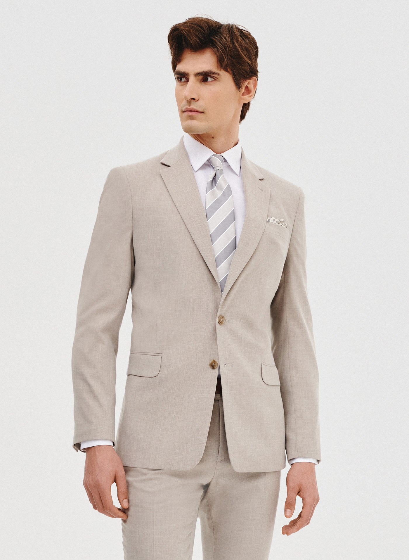 Marynarka garniturowa w kolorze beżowym - Pako Lorente