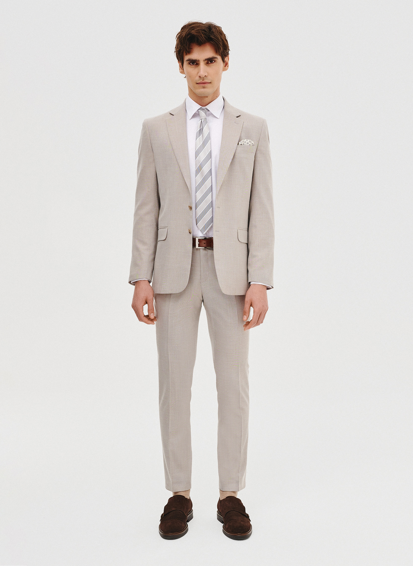 Marynarka garniturowa w kolorze beżowym - Pako Lorente