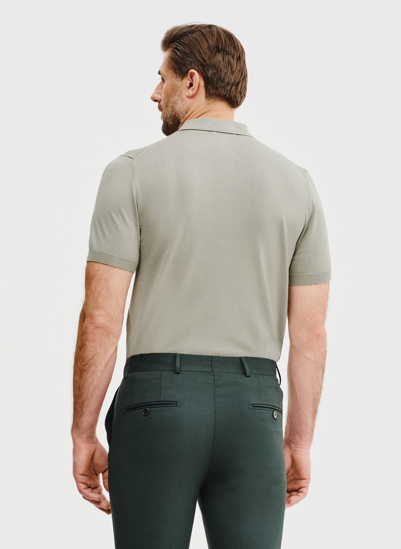 Zielony t-shirt polo - Pako Lorente