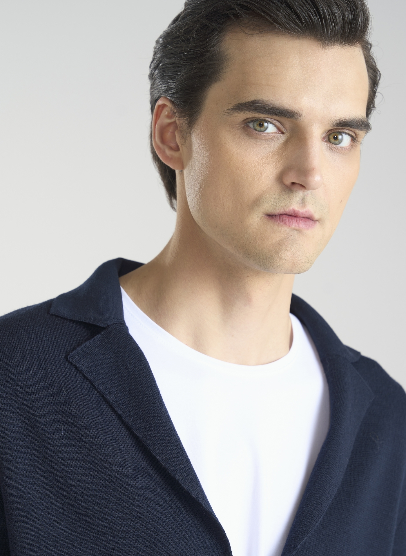 Dzianinowa wełniana marynarka męska - Pako Lorente