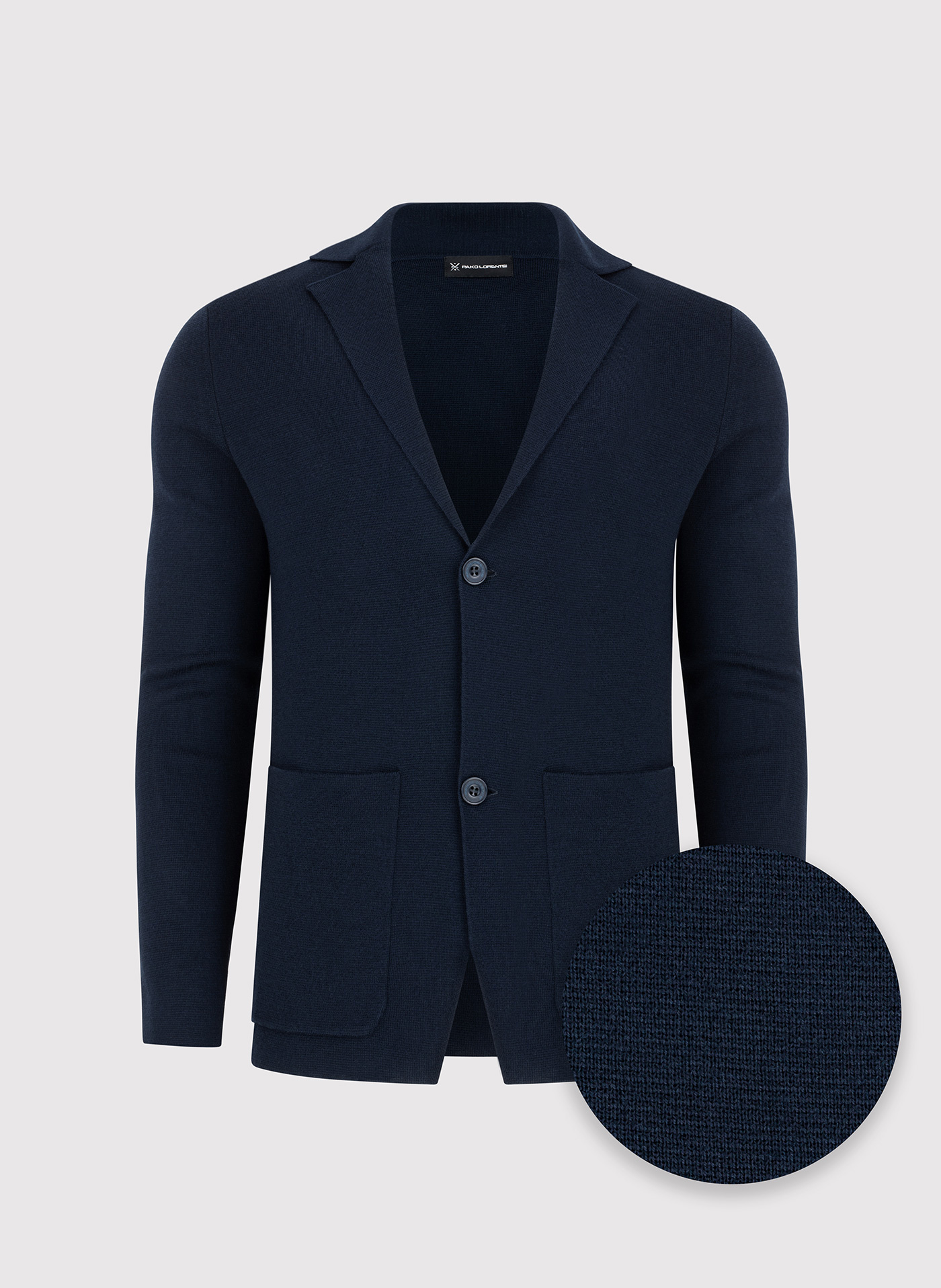 Dzianinowa wełniana marynarka męska - Pako Lorente
