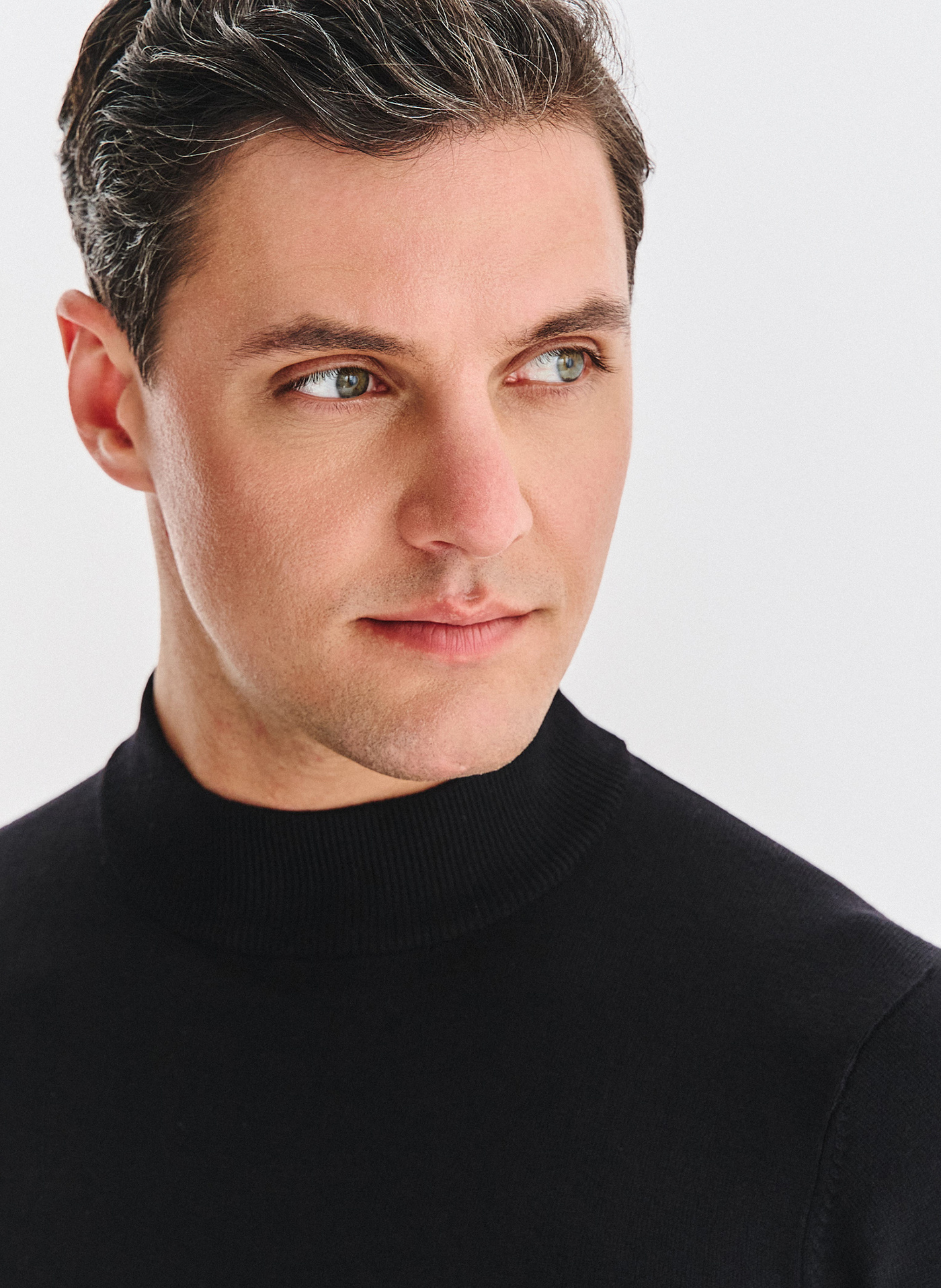 PAKO LORENTE - Półgolf męski w czarnym kolorze - Pako Lorente